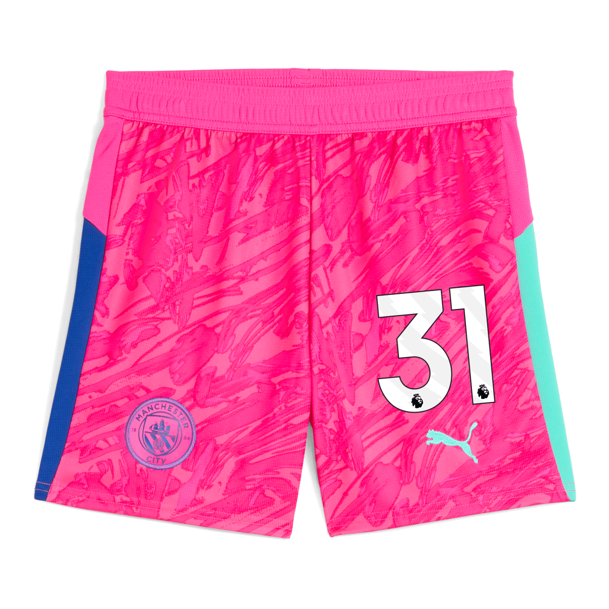 Manchester City kids manchester city goalkeeper shorts pink 202526 with 31 Collection - ManchesterCitystore.com