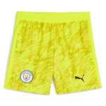 Manchester City kids manchester city goalkeeper shorts yellow 202526 Collection - ManchesterCitystore.com