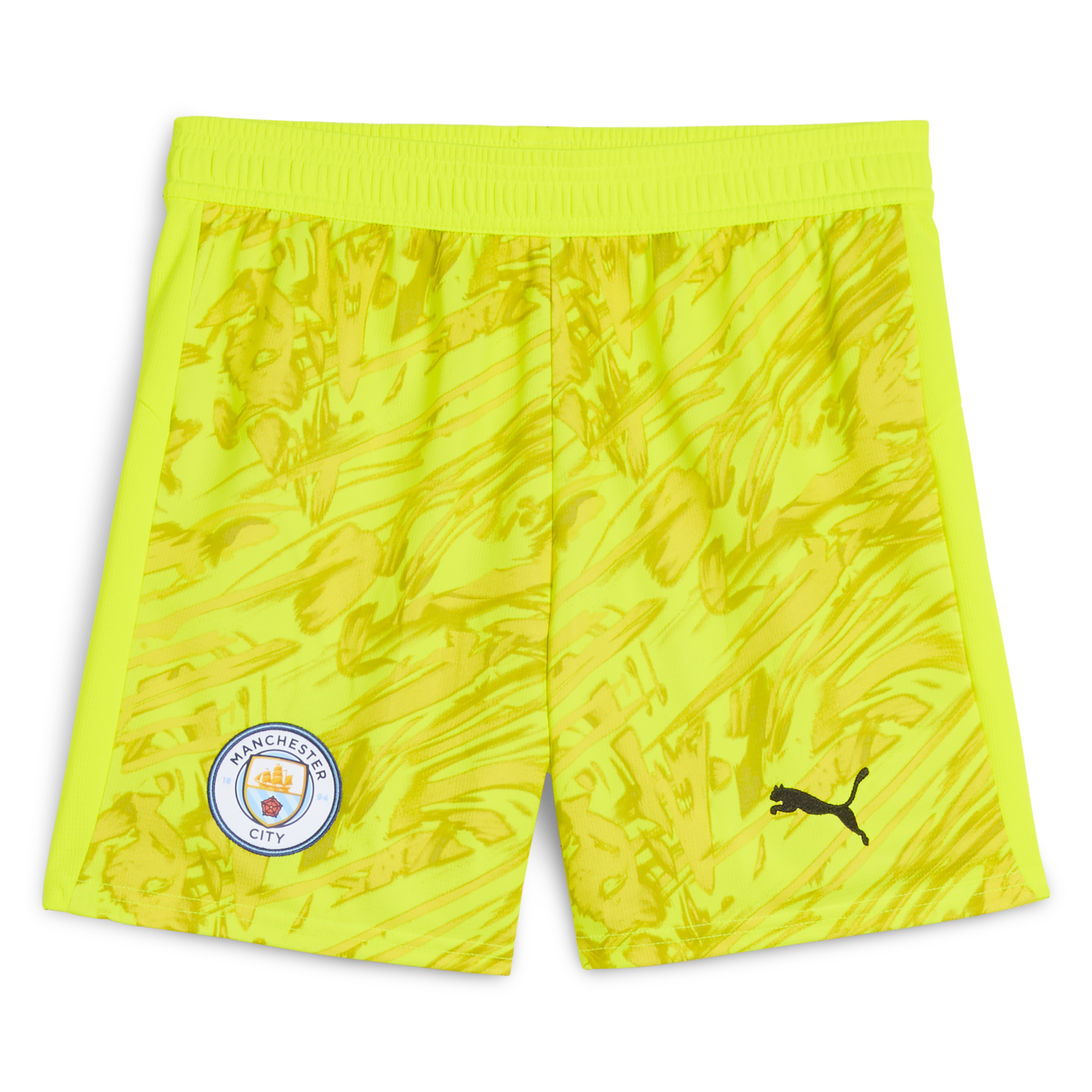 Manchester City kids manchester city goalkeeper shorts yellow 202526 Collection - ManchesterCitystore.com
