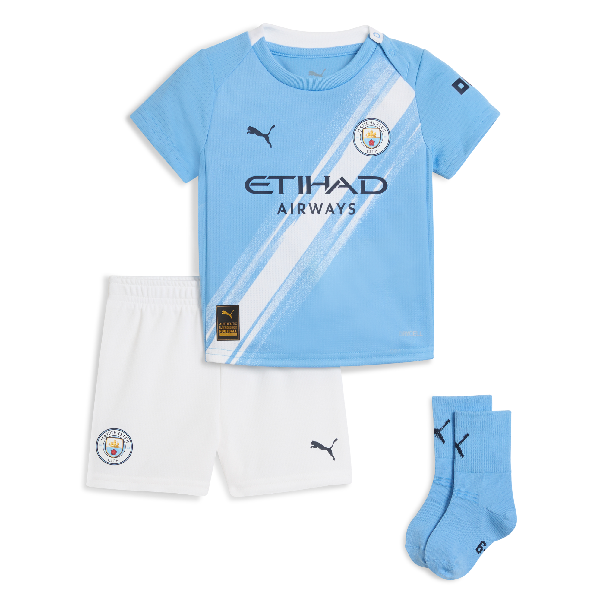 Manchester City kids manchester city home baby kit 202526 Collection - ManchesterCitystore.com