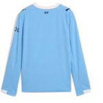 Manchester City kids manchester city home jersey 202526 long sleeve with custom printing Collection - ManchesterCitystore.com