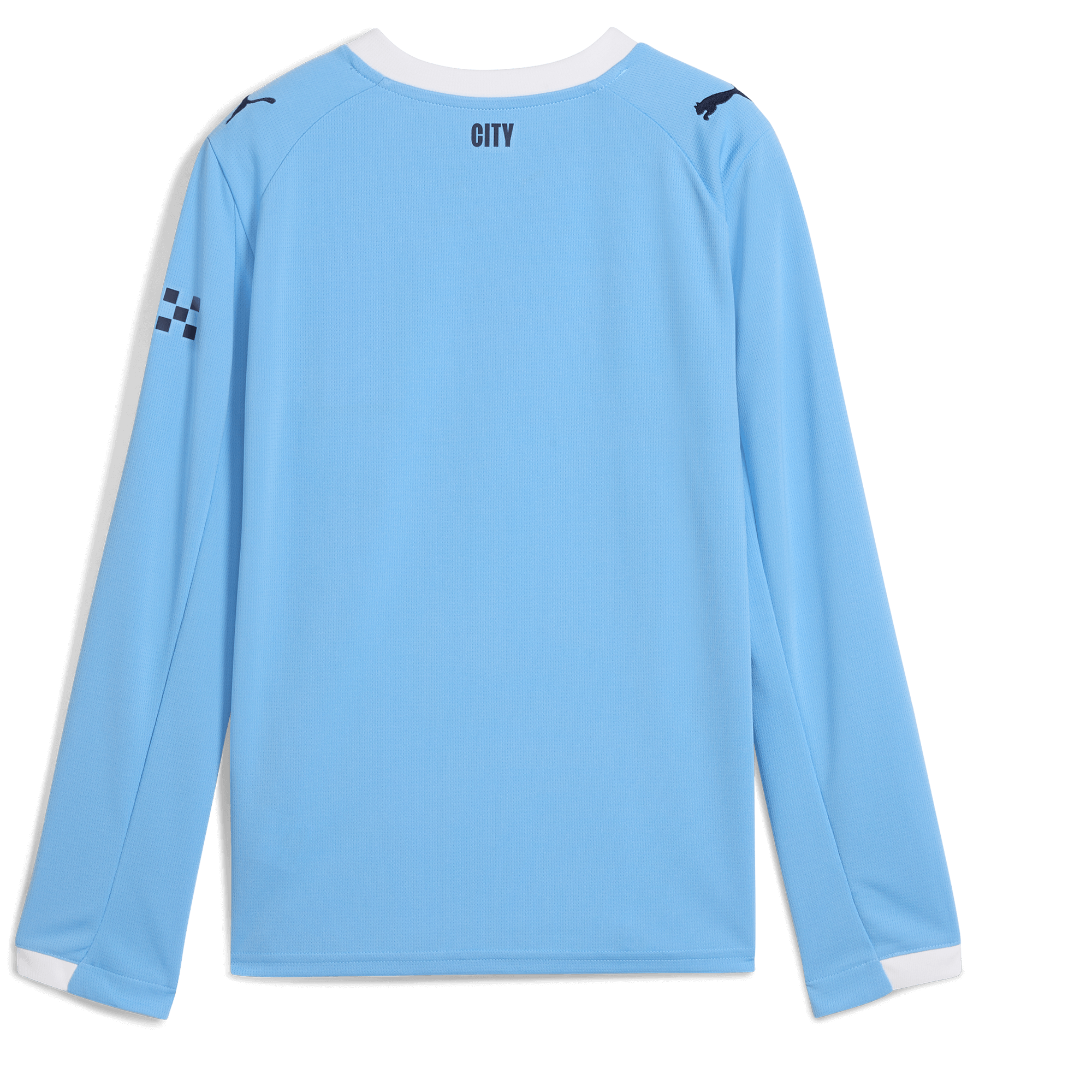 Manchester City kids manchester city home jersey 202526 long sleeve with custom printing Collection - ManchesterCitystore.com