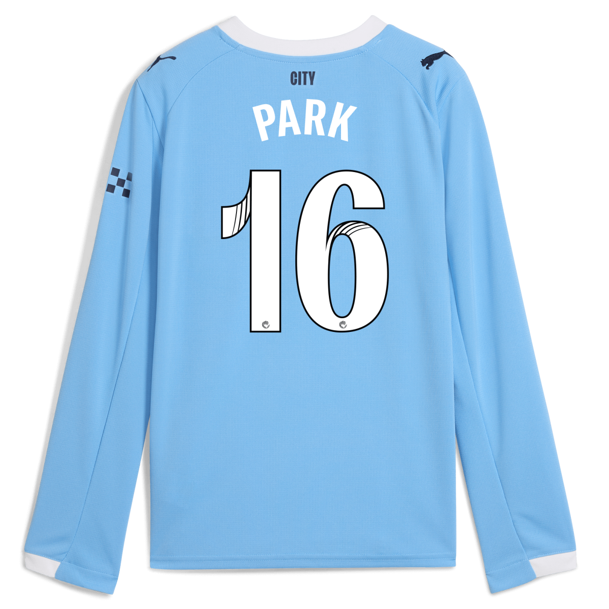 Manchester City kids manchester city home jersey 202526 long sleeve with park 16 printing Collection - ManchesterCitystore.com