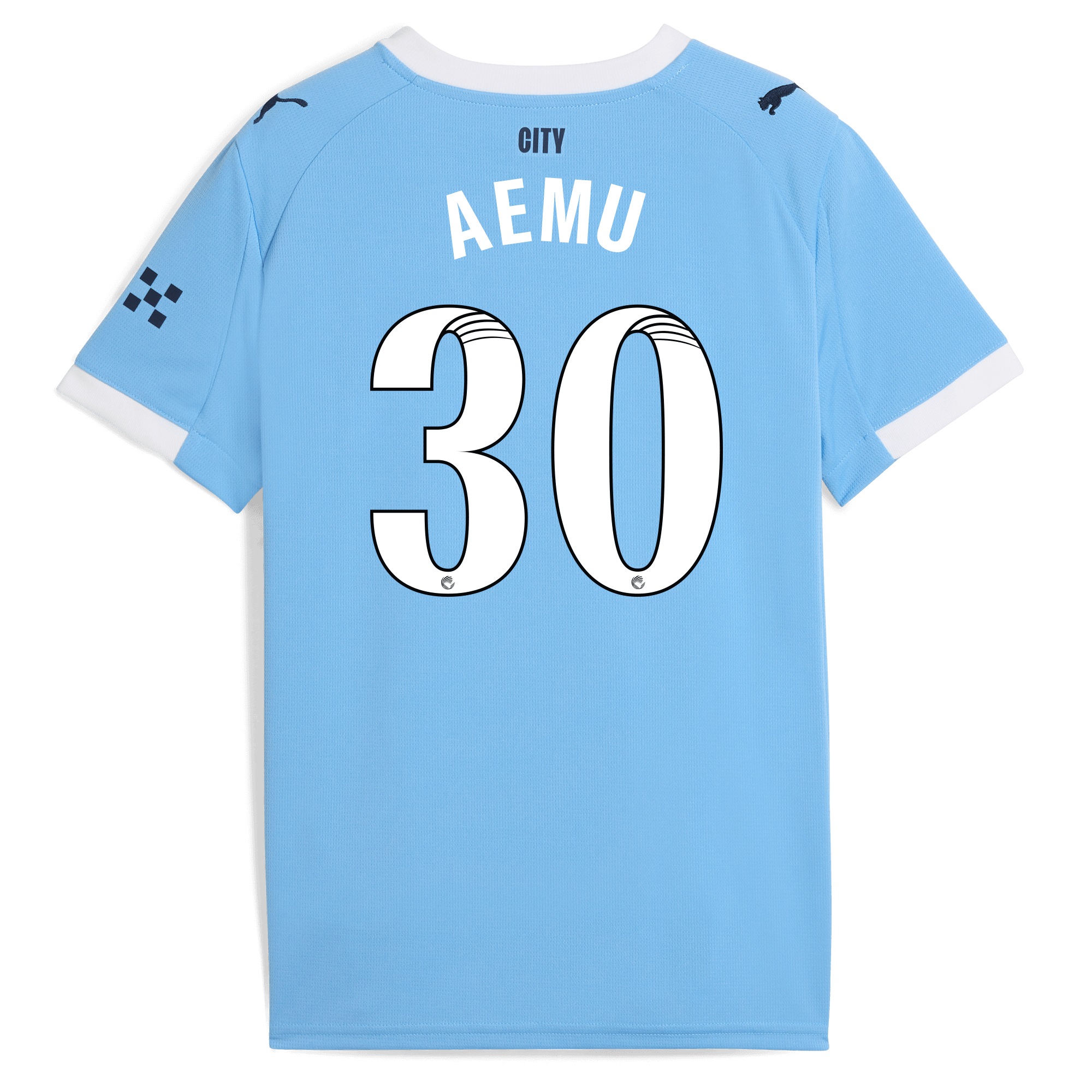 Manchester City kids manchester city home jersey 202526 with aemu 30 printing Collection - ManchesterCitystore.com