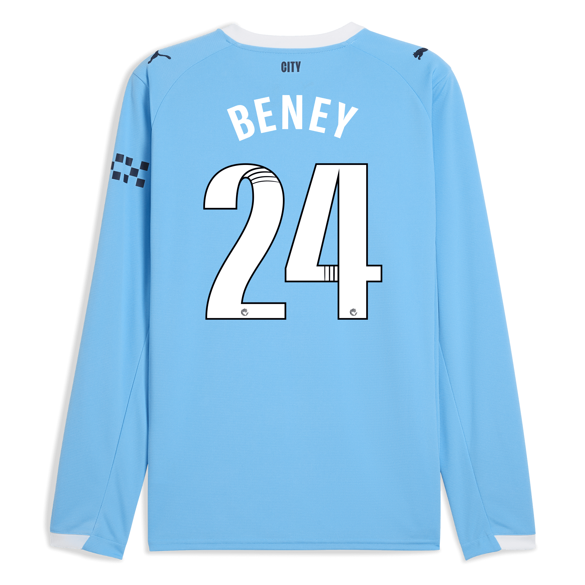Manchester City kids manchester city home jersey 202526 with beney 24 printing Collection - ManchesterCitystore.com
