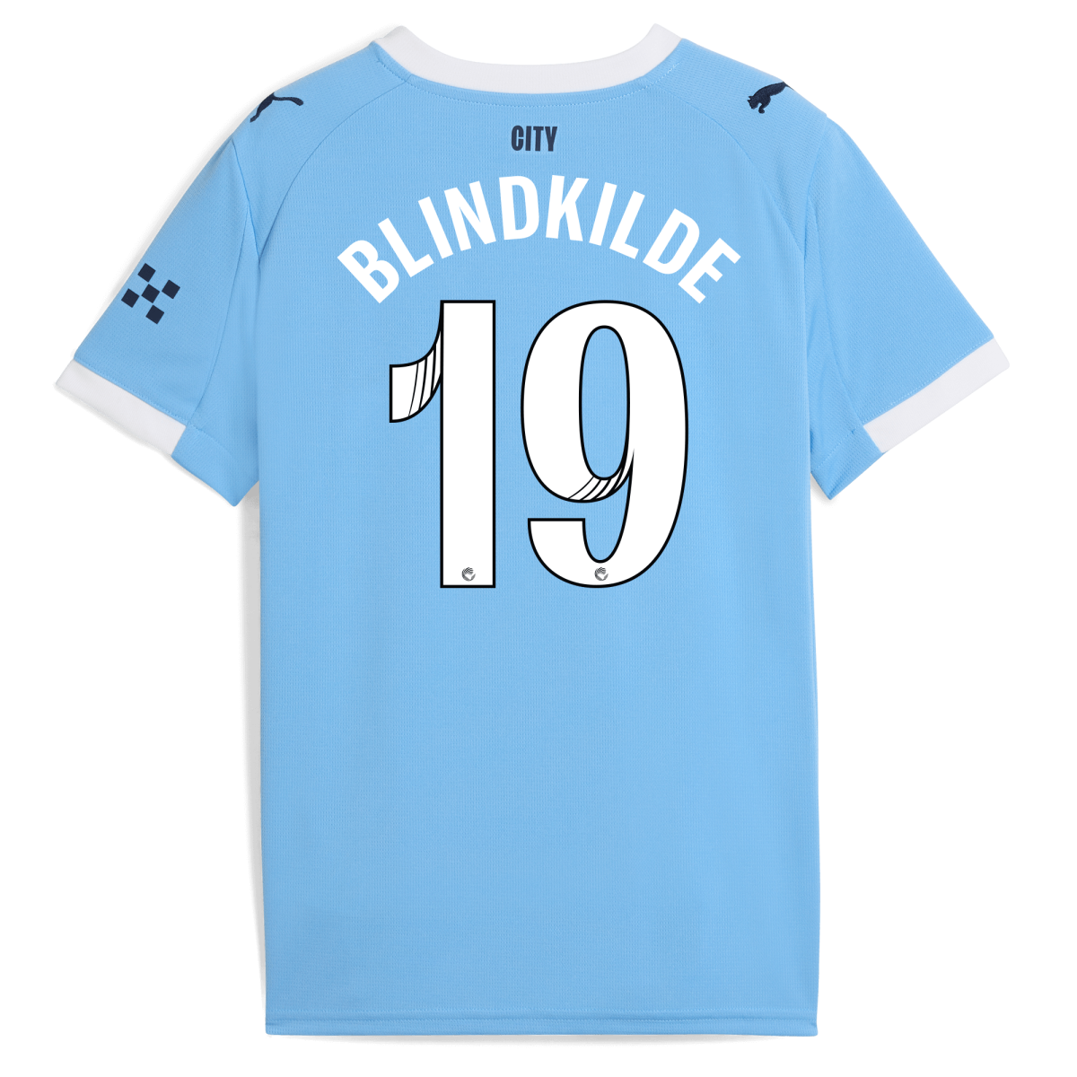 Manchester City kids manchester city home jersey 202526 with blindkilde 19 printing Collection - ManchesterCitystore.com