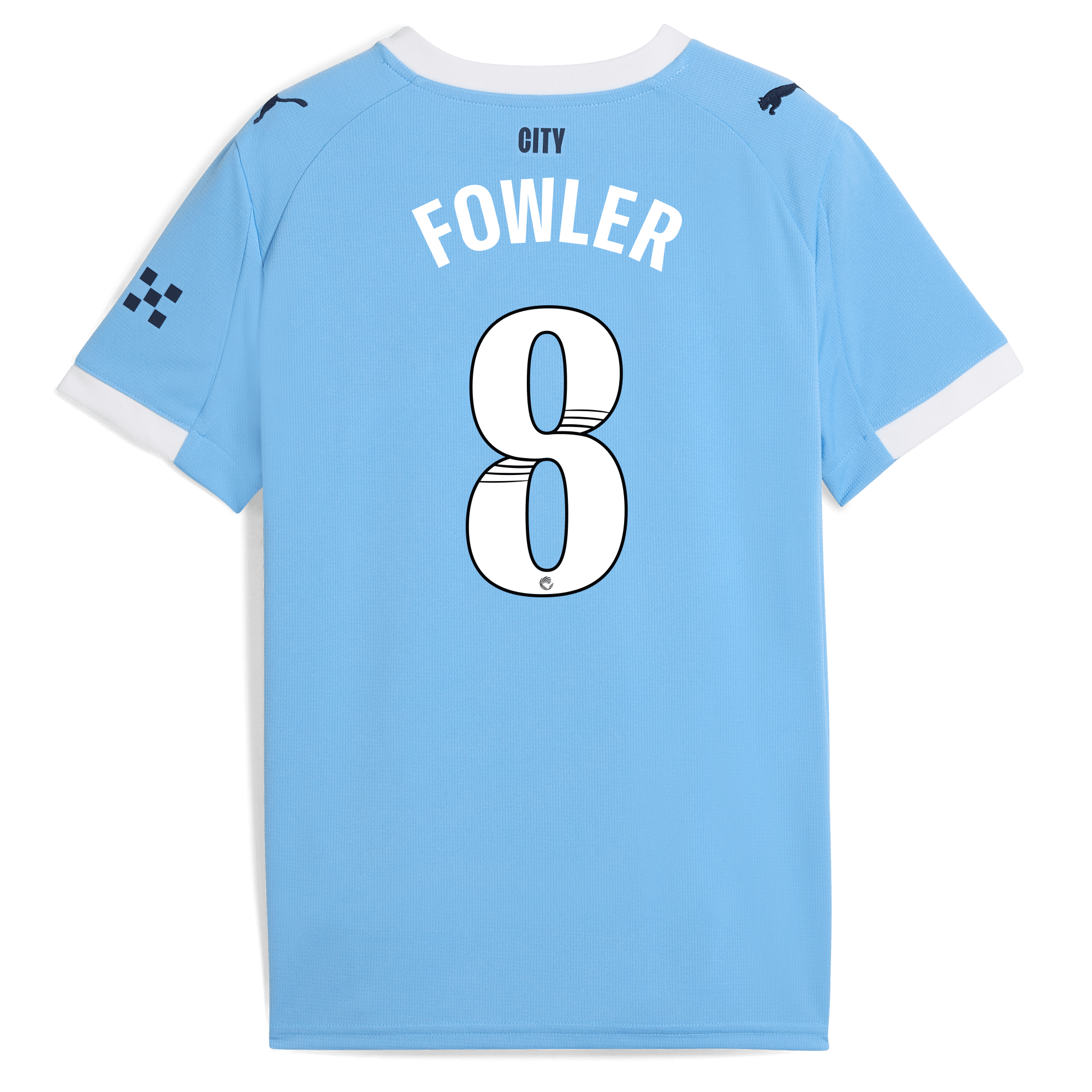 Manchester City kids manchester city home jersey 202526 with fowler 8 printing Collection - ManchesterCitystore.com