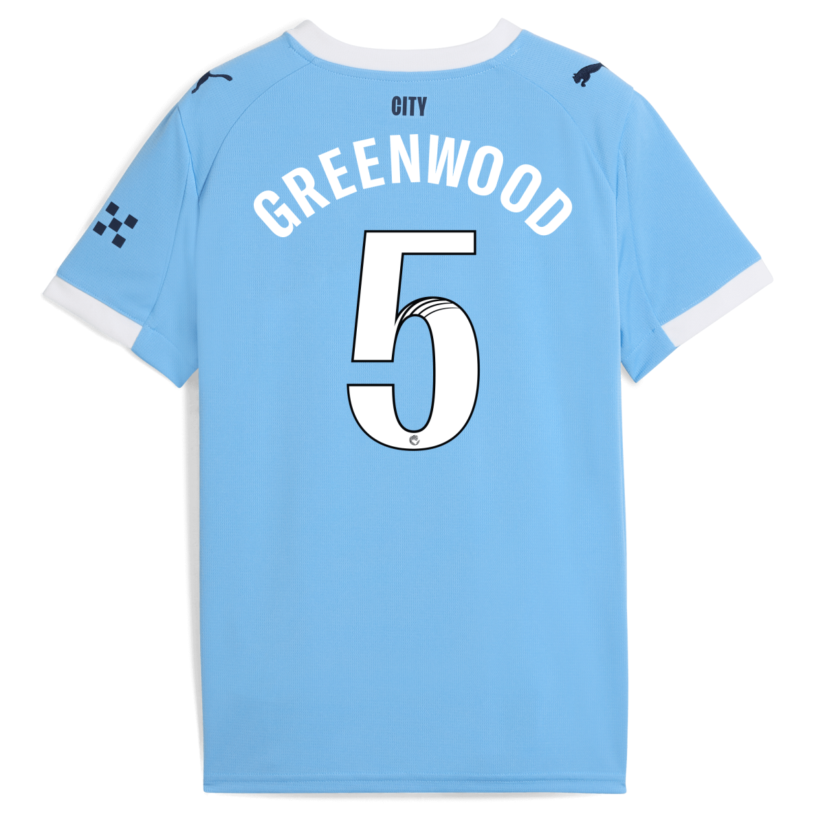 Manchester City kids manchester city home jersey 202526 with greenwood 5 printing Collection - ManchesterCitystore.com