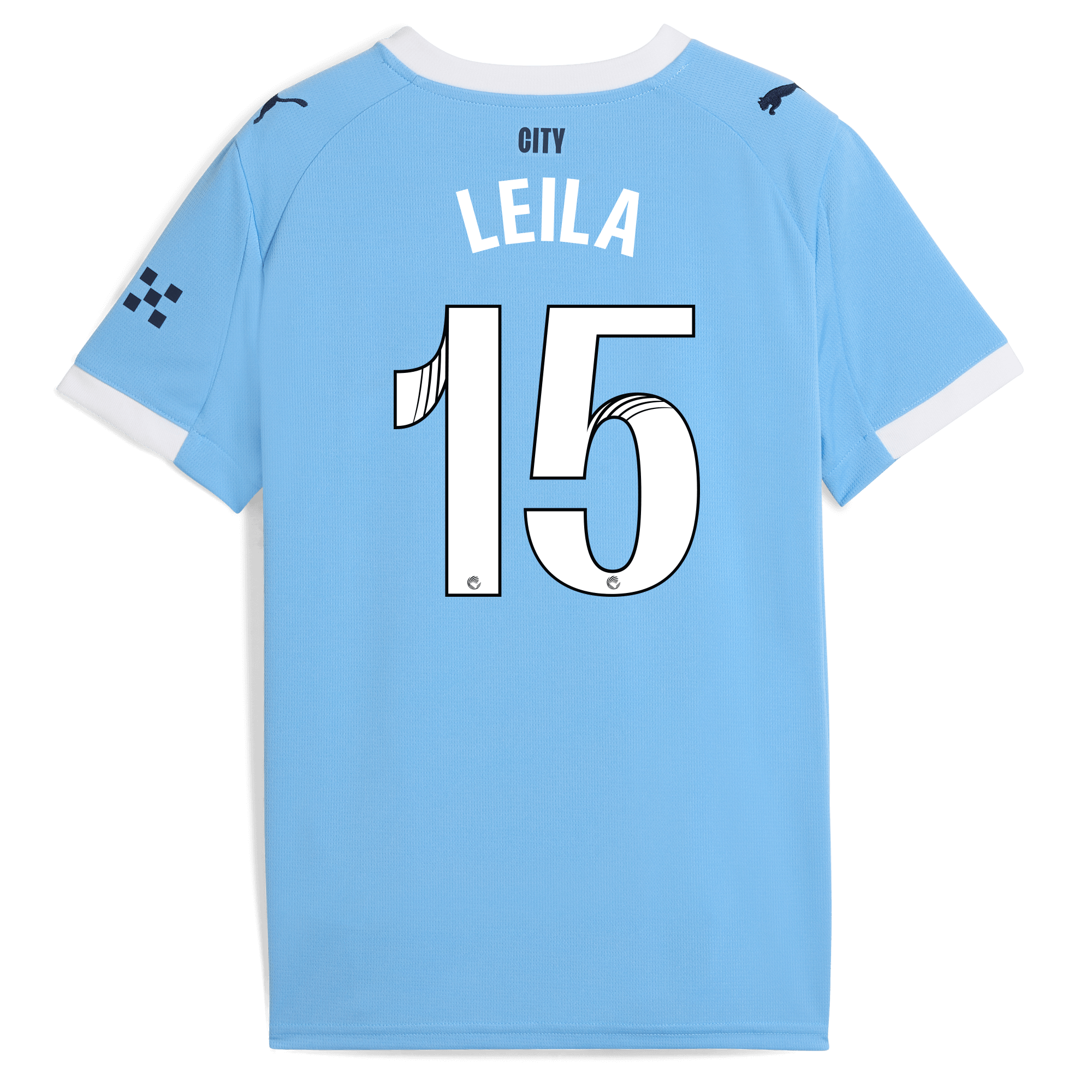 Manchester City kids manchester city home jersey 202526 with leila 15 printing Collection - ManchesterCitystore.com