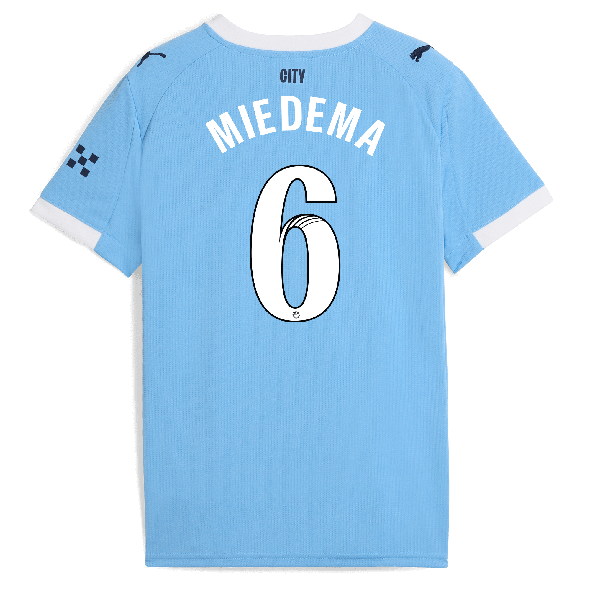 Manchester City kids manchester city home jersey 202526 with miedema 6 printing Collection - ManchesterCitystore.com