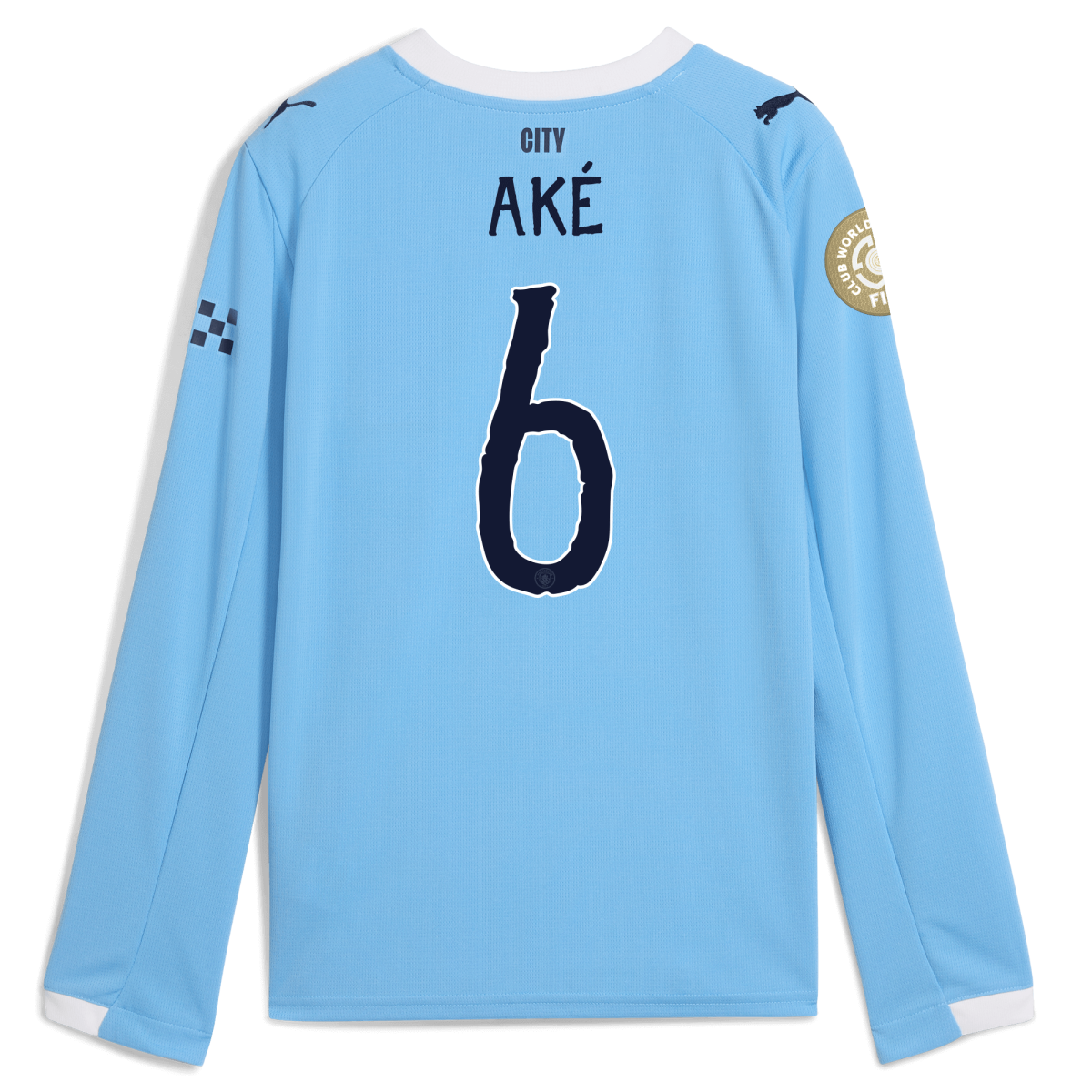 Manchester City kids manchester city kidsuper club world cup home jersey 202526 long sleeve with ake 6 printing Collection - ManchesterCitystore.com