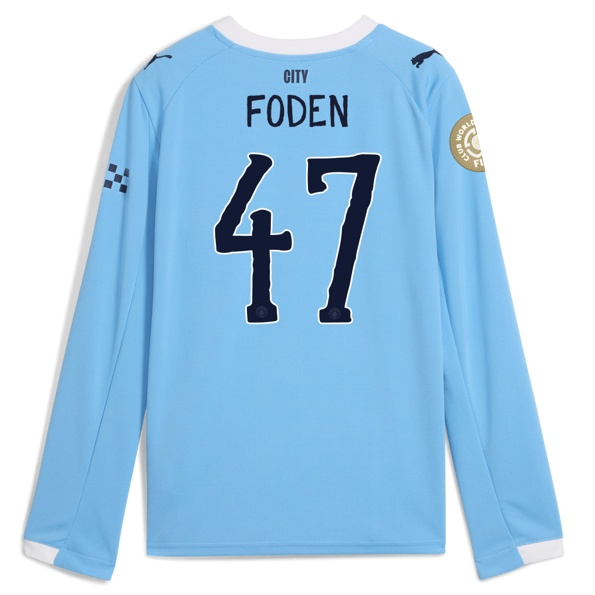 Manchester City kids manchester city kidsuper club world cup home jersey 202526 long sleeve with foden 47 printing Collection - ManchesterCitystore.com