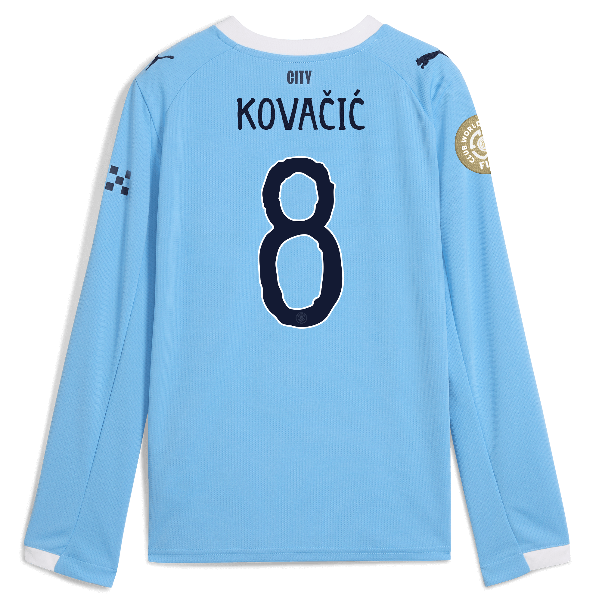 Manchester City kids manchester city kidsuper club world cup home jersey 202526 long sleeve with kovacic 8 printing Collection - ManchesterCitystore.com