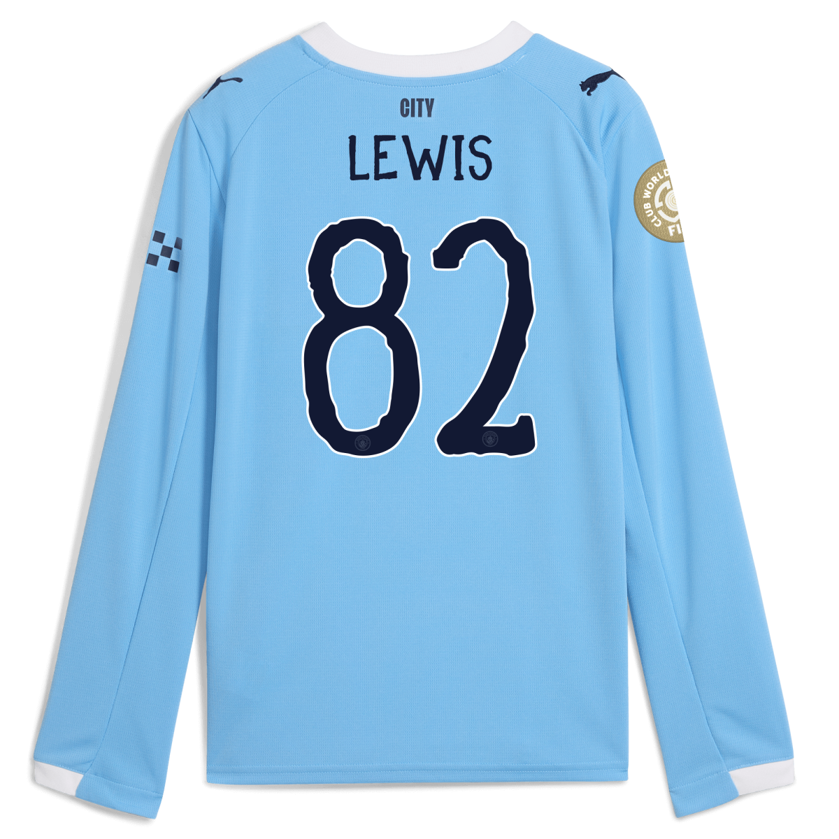 Manchester City kids manchester city kidsuper club world cup home jersey 202526 long sleeve with lewis 82 printing Collection - ManchesterCitystore.com