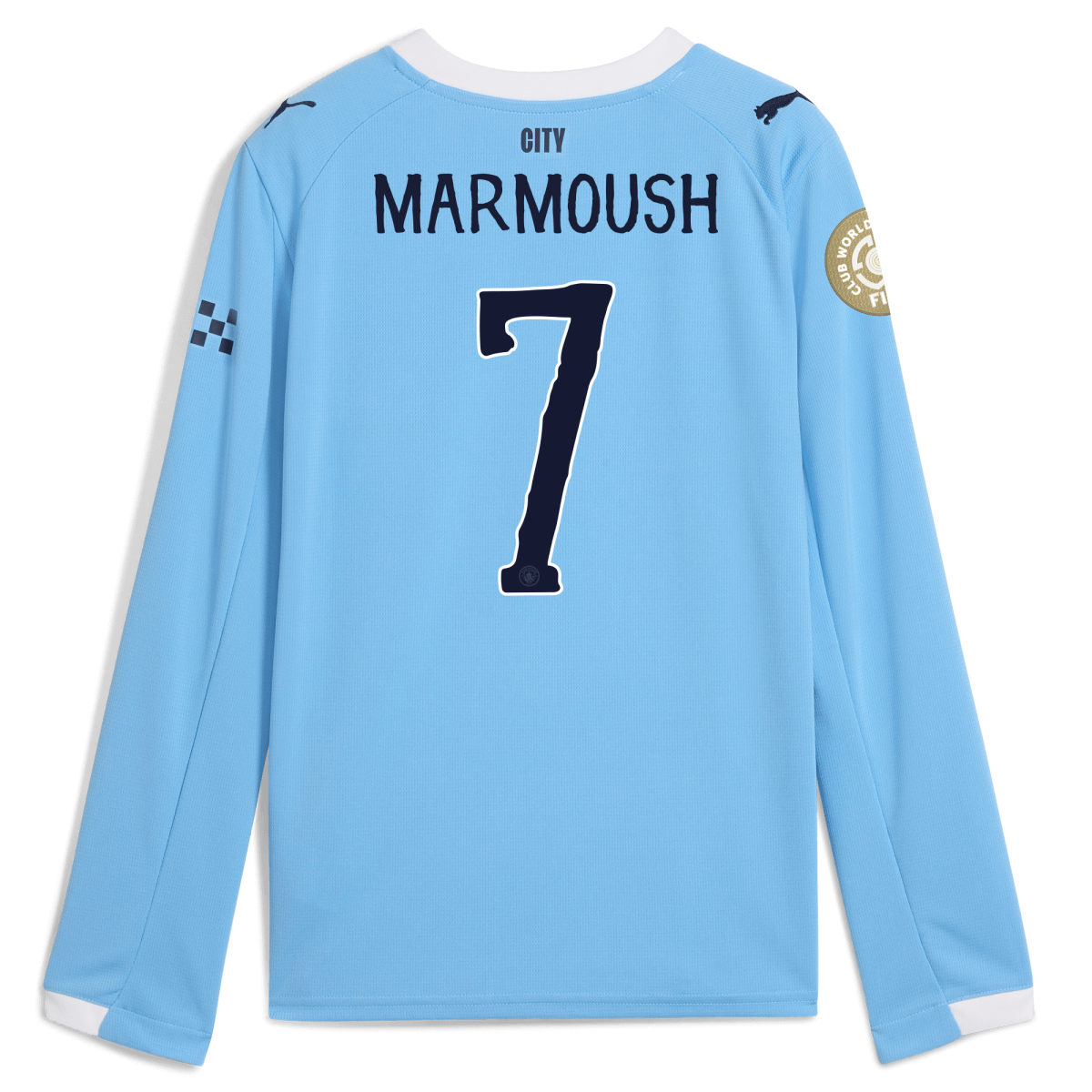 Manchester City kids manchester city kidsuper club world cup home jersey 202526 long sleeve with marmoush 7 printing Collection - ManchesterCitystore.com
