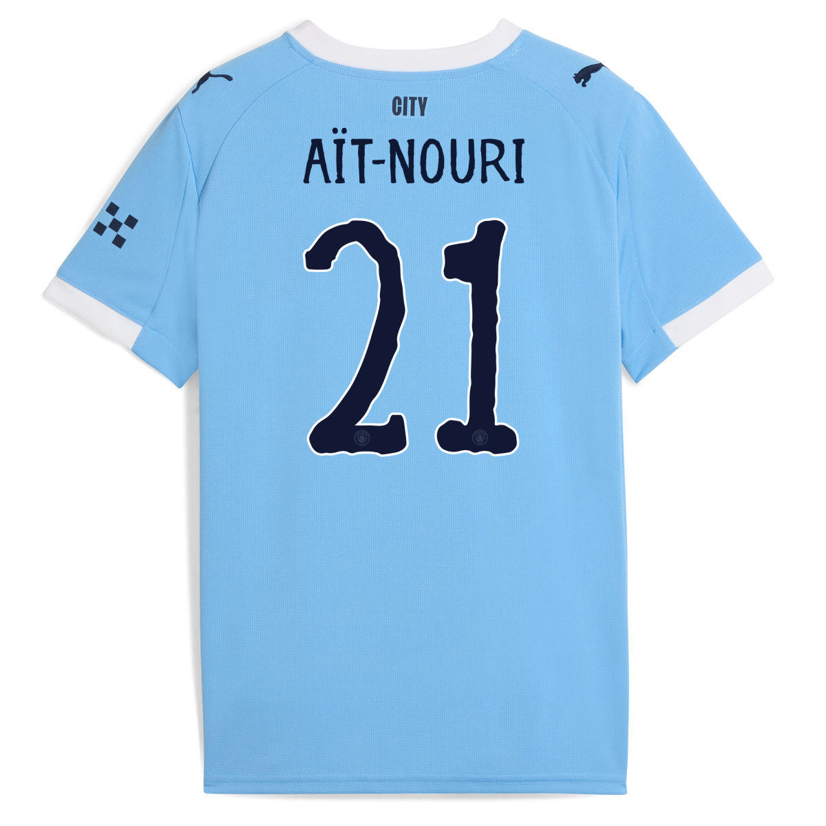 Manchester City kids manchester city kidsuper home jersey 202526 with ait-nouri 21 printing Collection - ManchesterCitystore.com