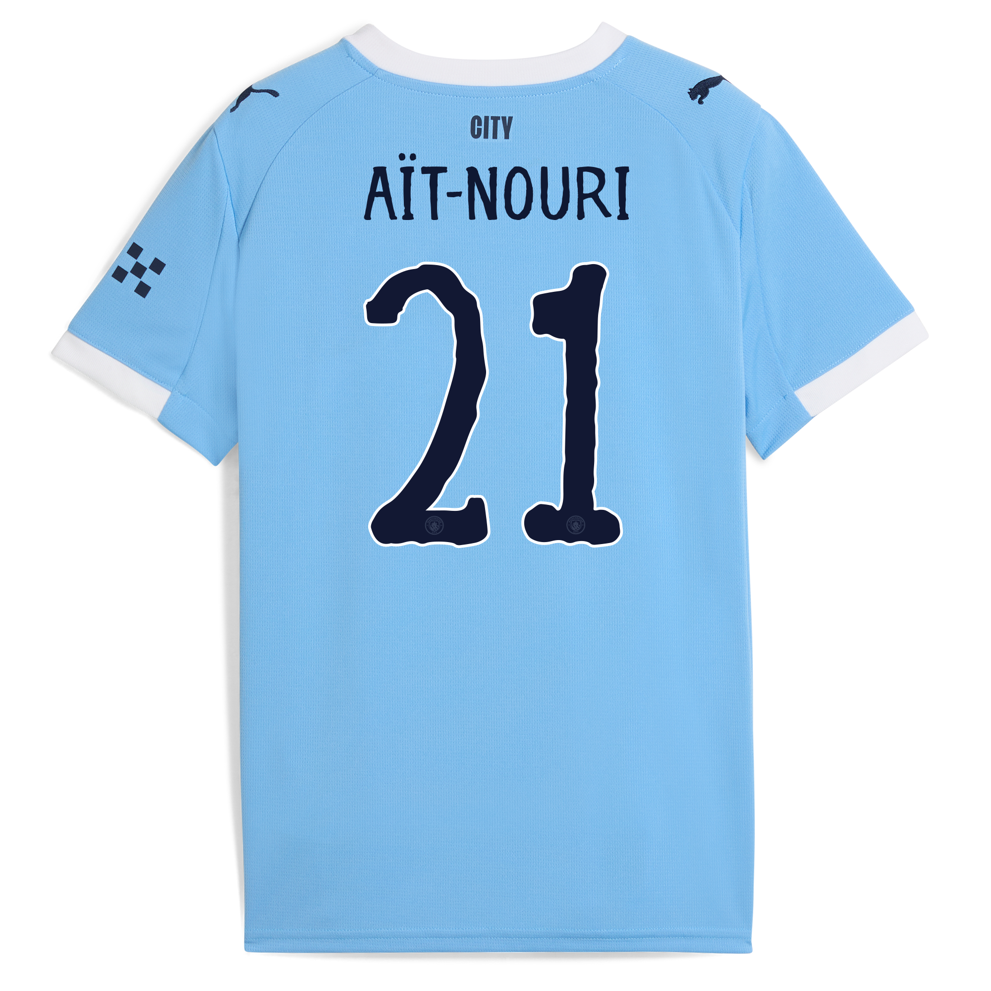 Manchester City kids manchester city kidsuper home jersey 202526 with ait-nouri 21 printing Collection - ManchesterCitystore.com