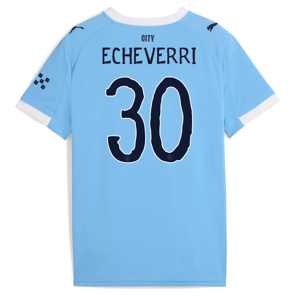 Manchester City kids manchester city kidsuper home jersey 202526 with echeverri 30 printing Collection - ManchesterCitystore.com