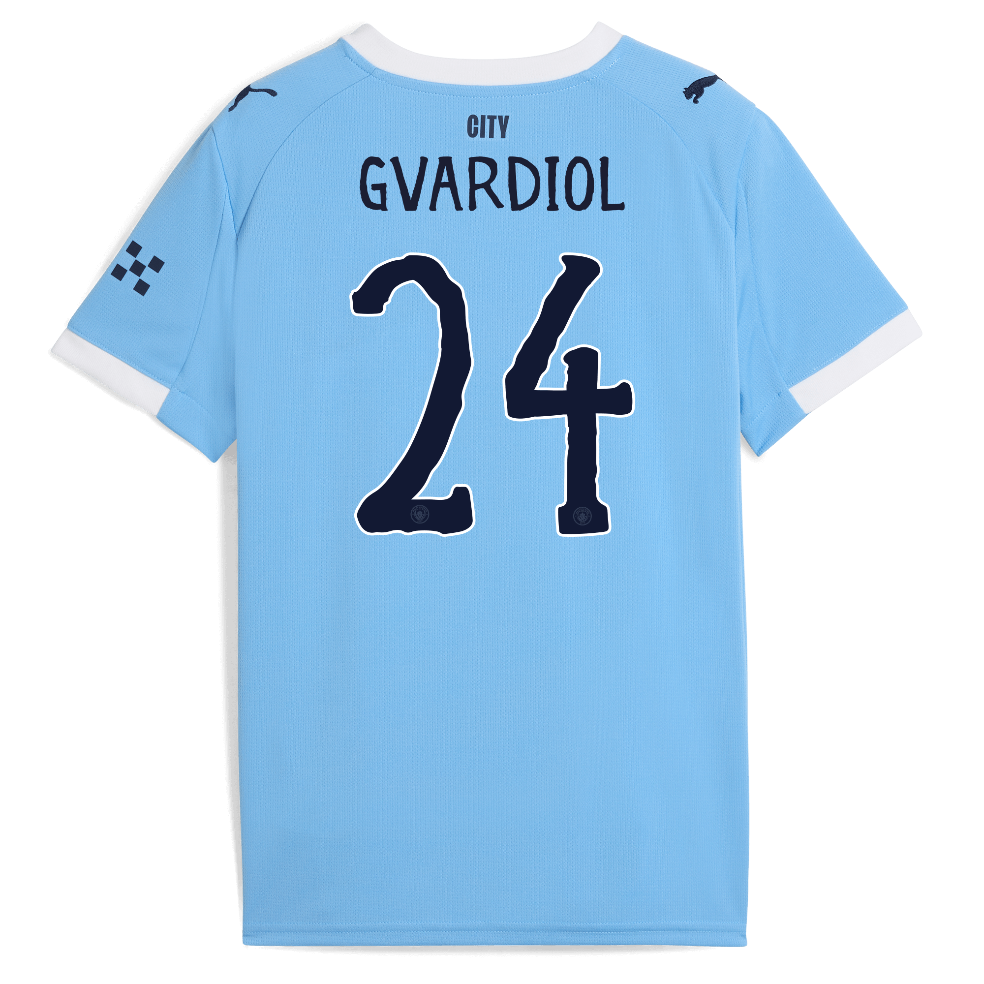 Manchester City kids manchester city kidsuper home jersey 202526 with gvardiol 24 printing Collection - ManchesterCitystore.com