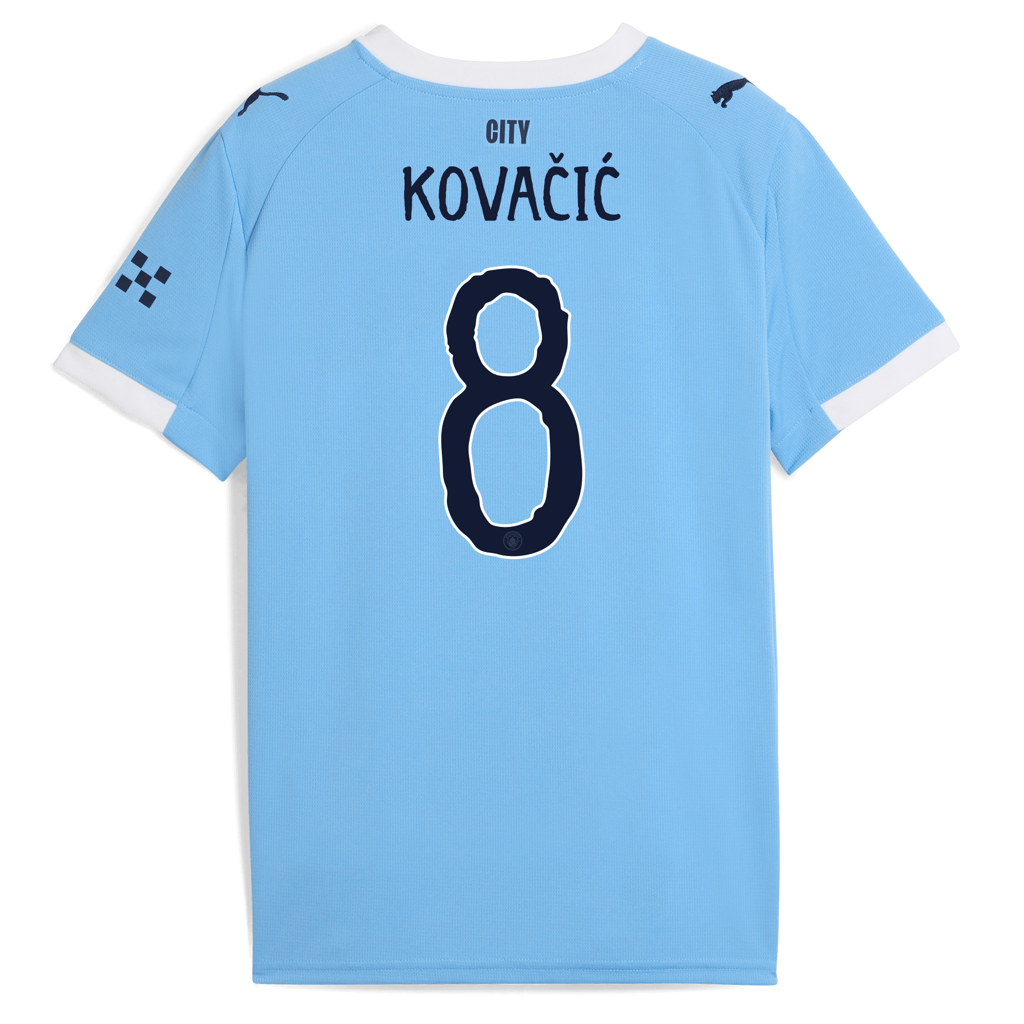 Manchester City kids manchester city kidsuper home jersey 202526 with kovacic 8 printing Collection - ManchesterCitystore.com