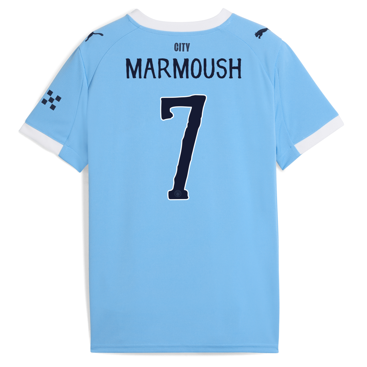 Manchester City kids manchester city kidsuper home jersey 202526 with marmoush 7 printing Collection - ManchesterCitystore.com