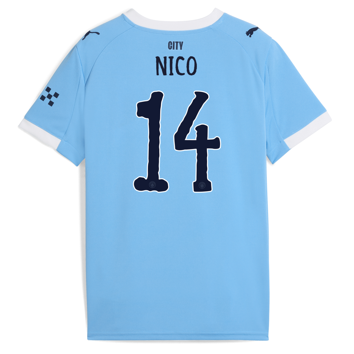 Manchester City kids manchester city kidsuper home jersey 202526 with nico 14 printing Collection - ManchesterCitystore.com