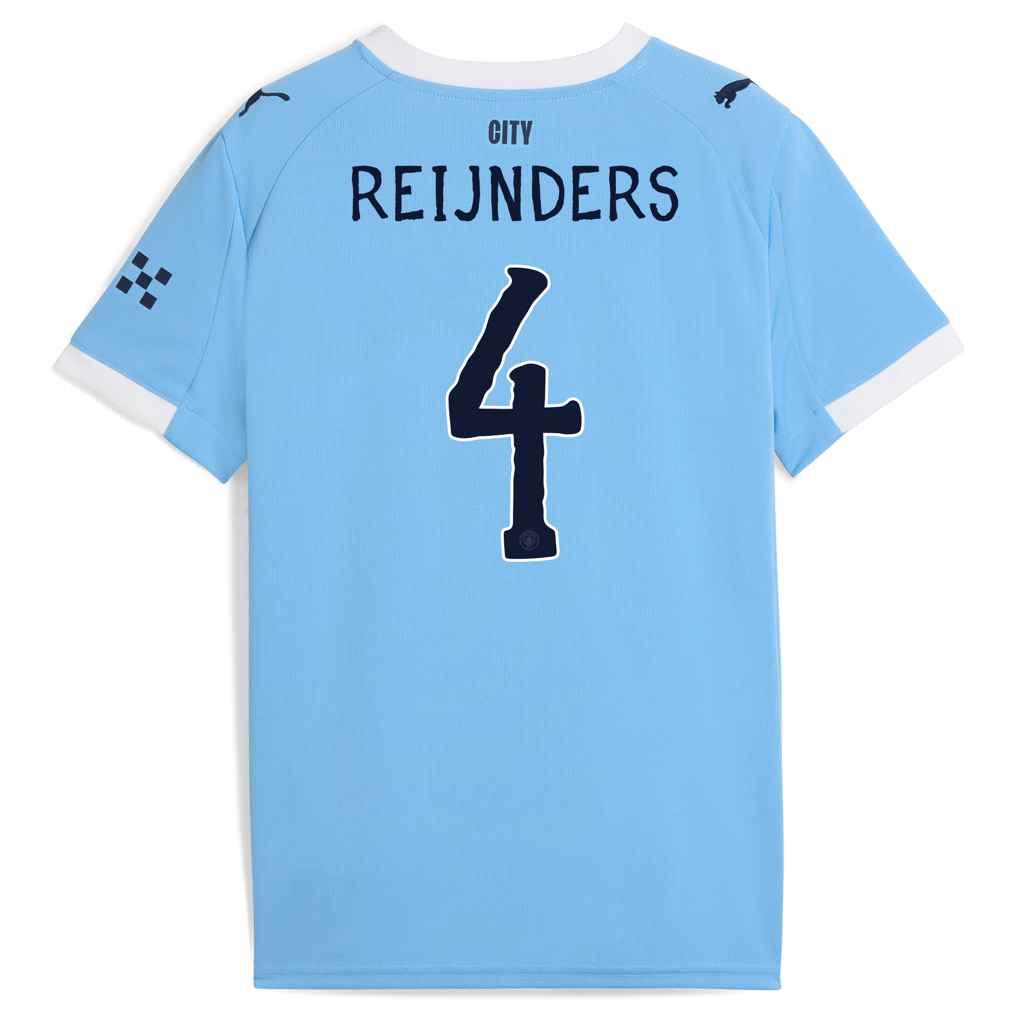Manchester City kids manchester city kidsuper home jersey 202526 with reijnders 4 printing Collection - ManchesterCitystore.com