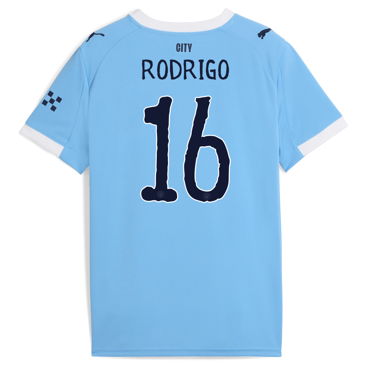 Manchester City kids manchester city kidsuper home jersey 202526 with rodrigo 16 printing Collection - ManchesterCitystore.com