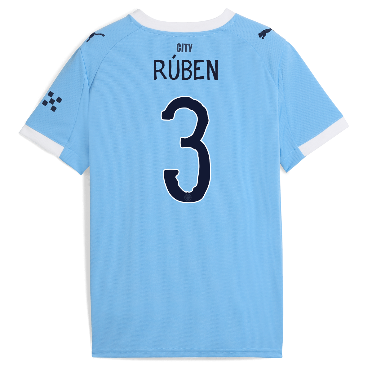 Manchester City kids manchester city kidsuper home jersey 202526 with ruben 3 printing Collection - ManchesterCitystore.com