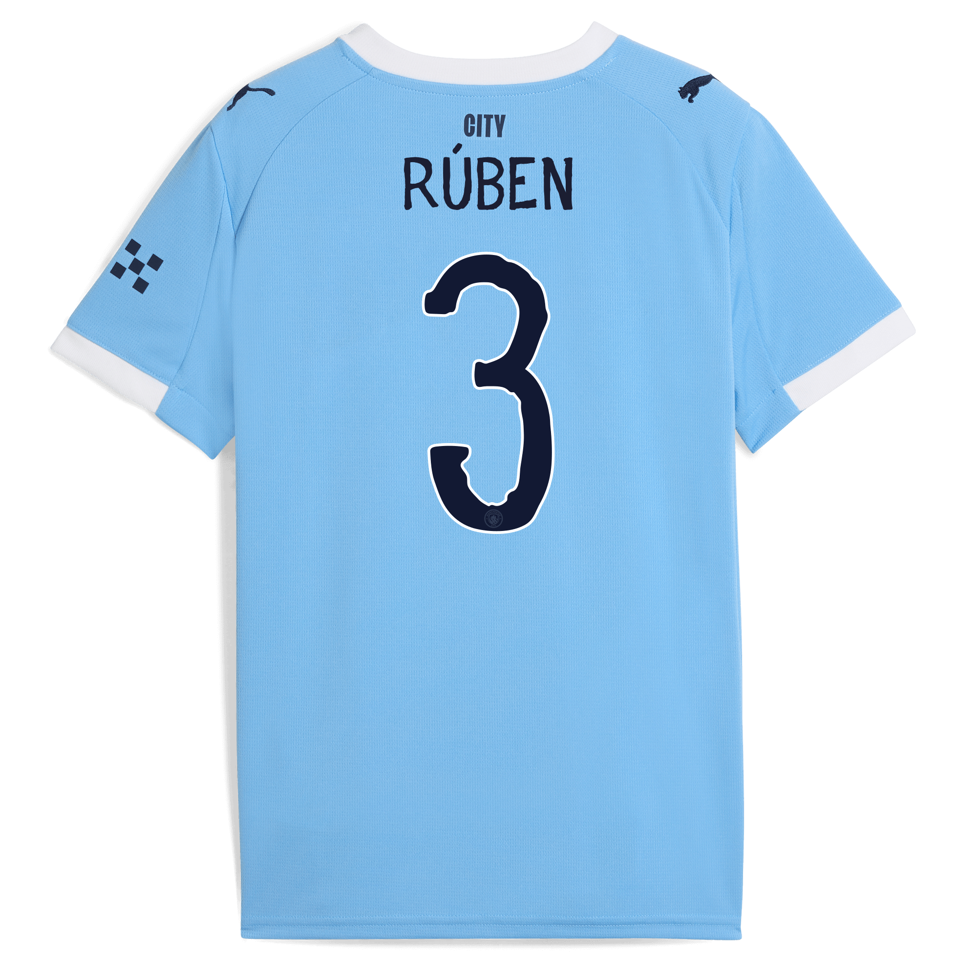 Manchester City kids manchester city kidsuper home jersey 202526 with ruben 3 printing Collection - ManchesterCitystore.com