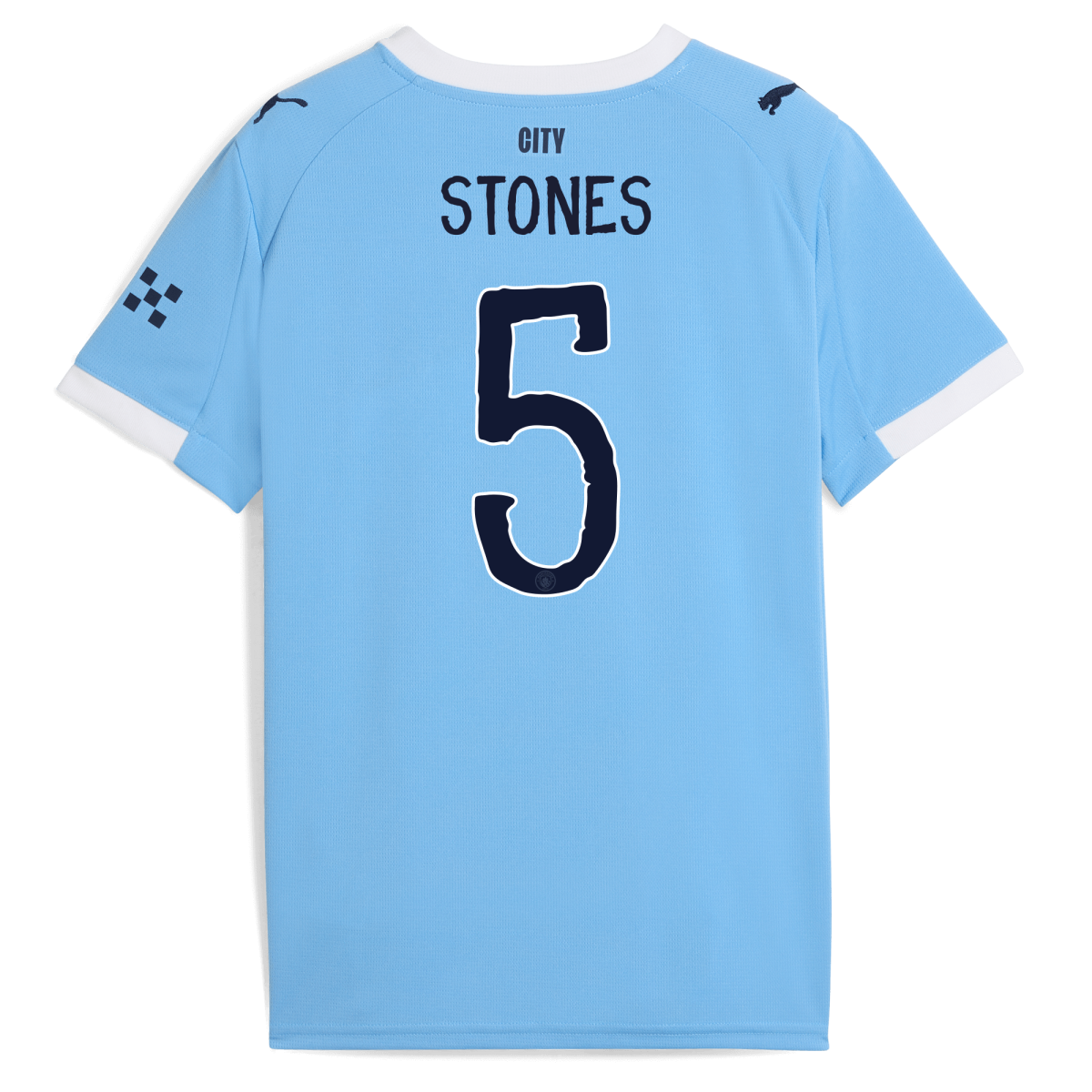 Manchester City kids manchester city kidsuper home jersey 202526 with stones 5 printing Collection - ManchesterCitystore.com