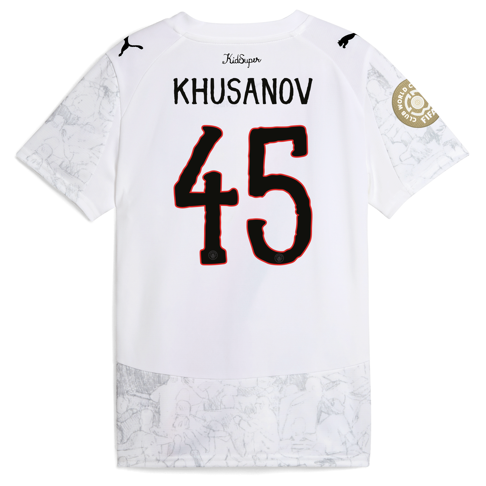 Manchester City kids manchester city kidsuper jersey 202526 club world cup with khusanov 45 printing Collection - ManchesterCitystore.com