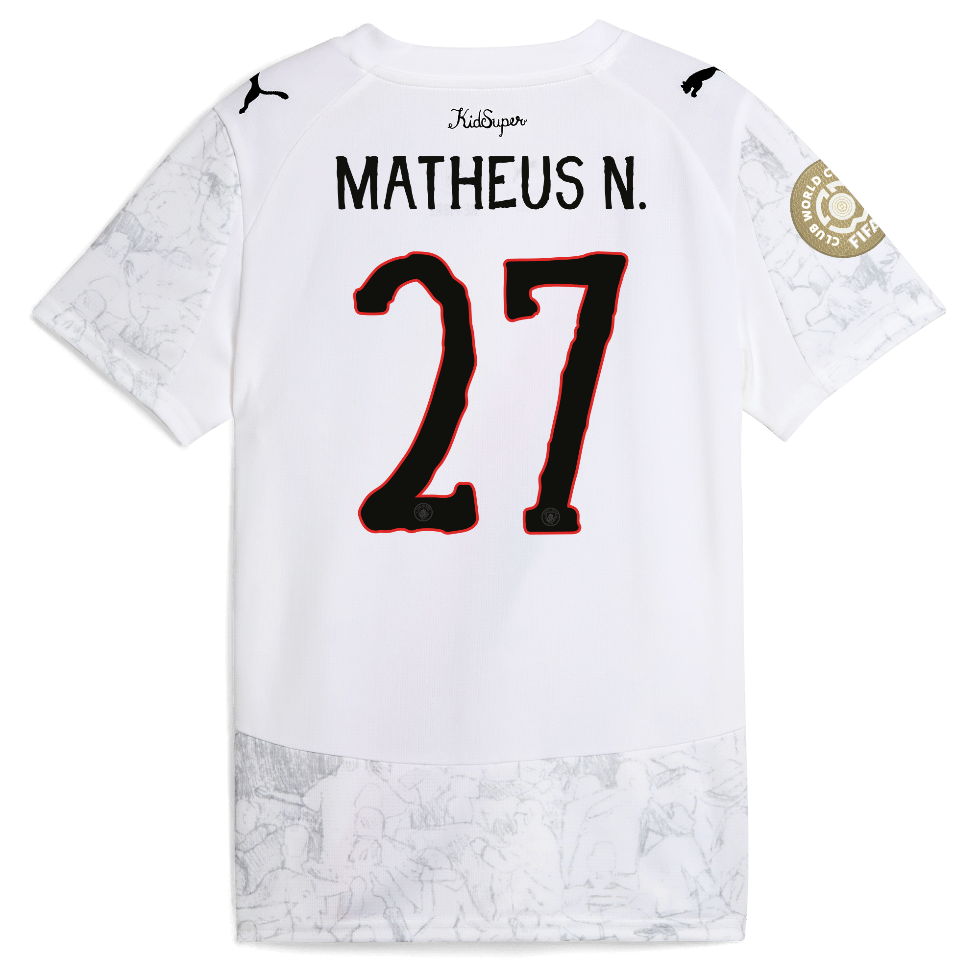 Manchester City kids manchester city kidsuper jersey 202526 club world cup with matheus n. 27 printing Collection - ManchesterCitystore.com