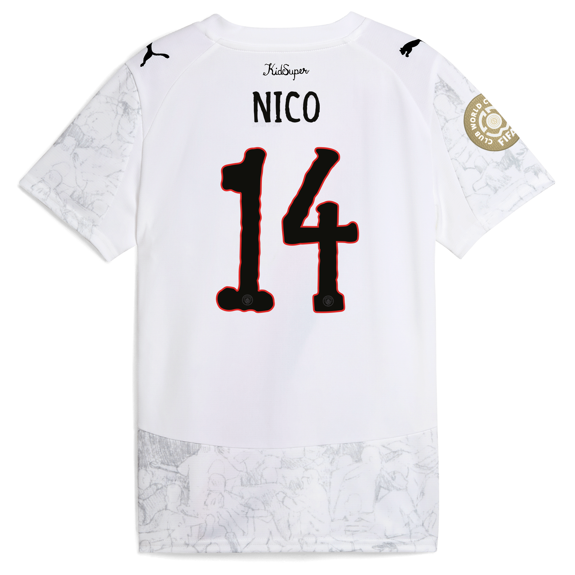 Manchester City kids manchester city kidsuper jersey 202526 club world cup with nico 14 printing Collection - ManchesterCitystore.com