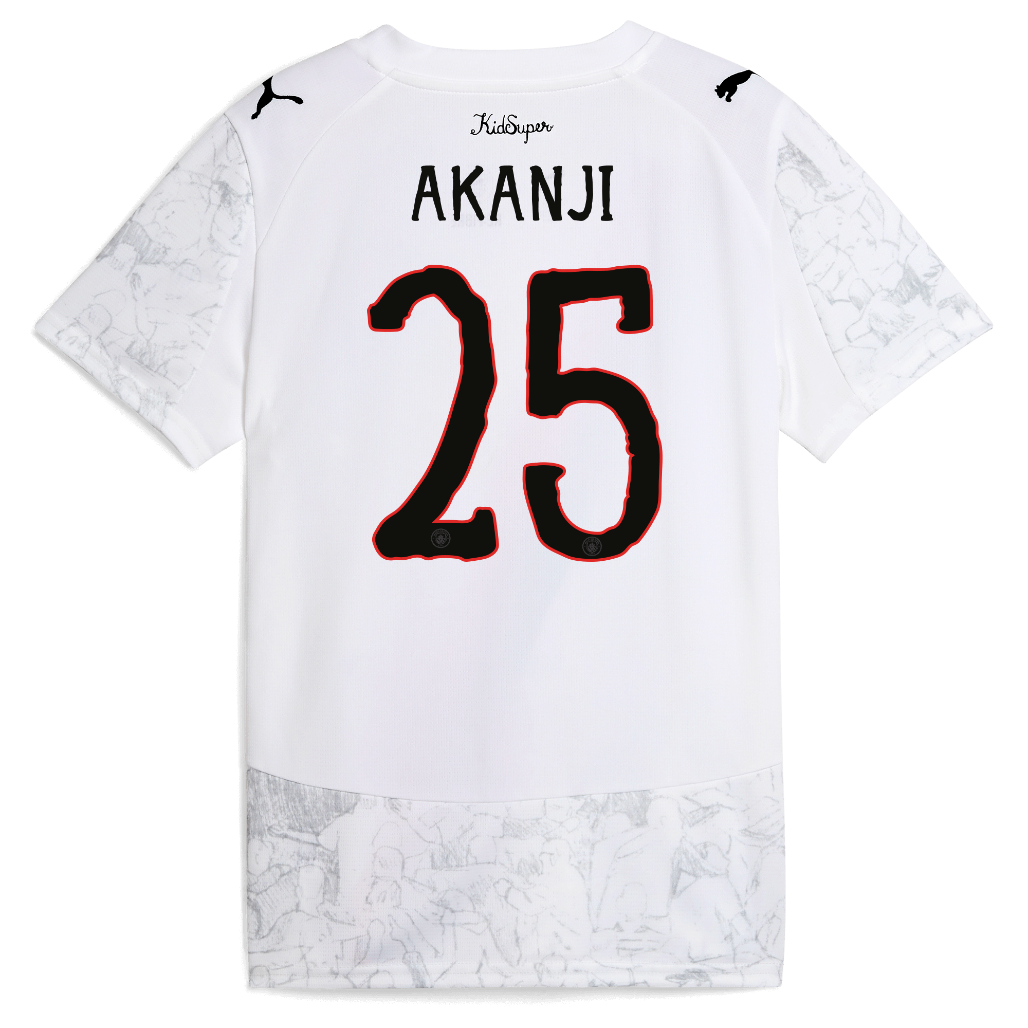 Manchester City kids manchester city kidsuper jersey 202526 with akanji 25 printing Collection - ManchesterCitystore.com