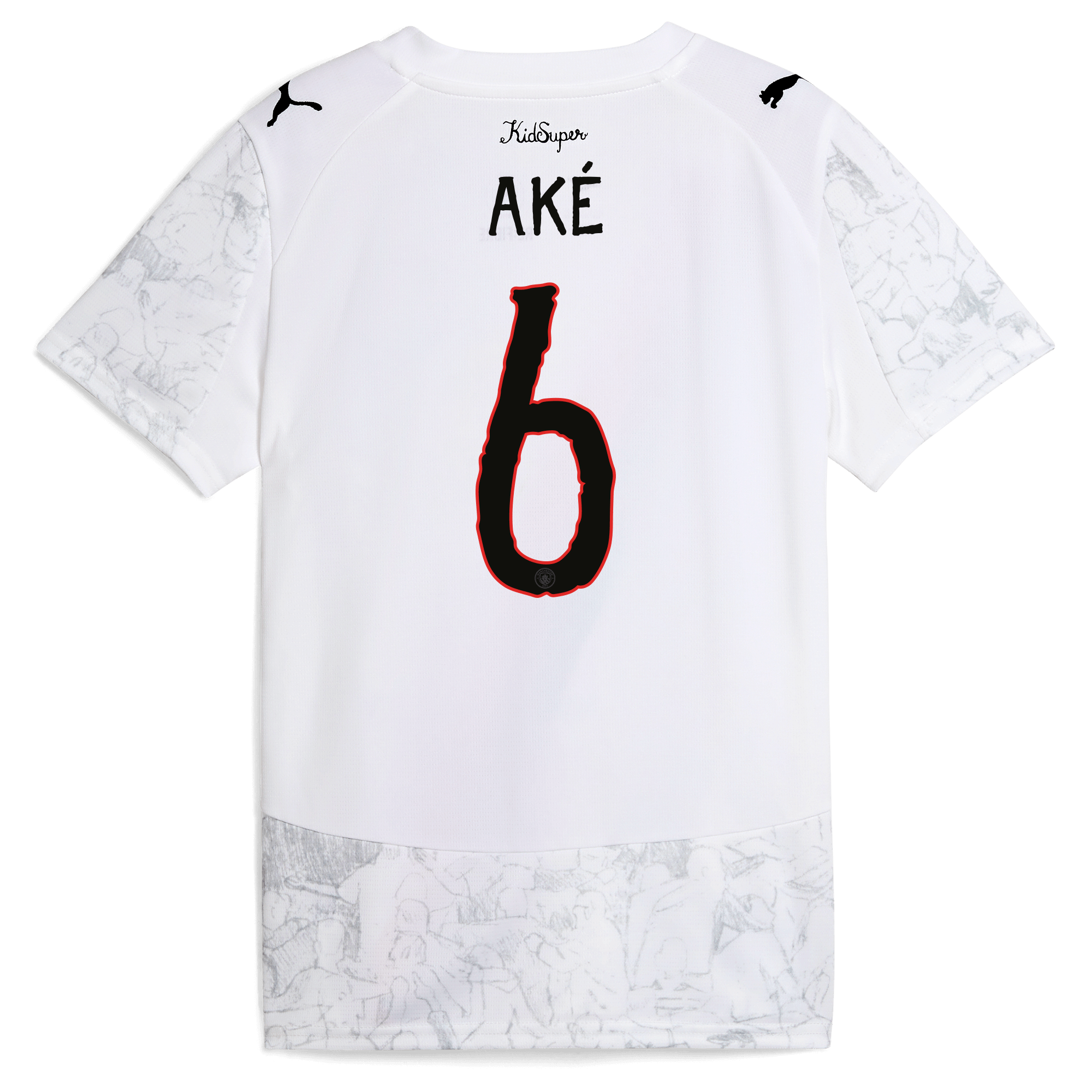 Manchester City kids manchester city kidsuper jersey 202526 with ake 6 printing Collection - ManchesterCitystore.com