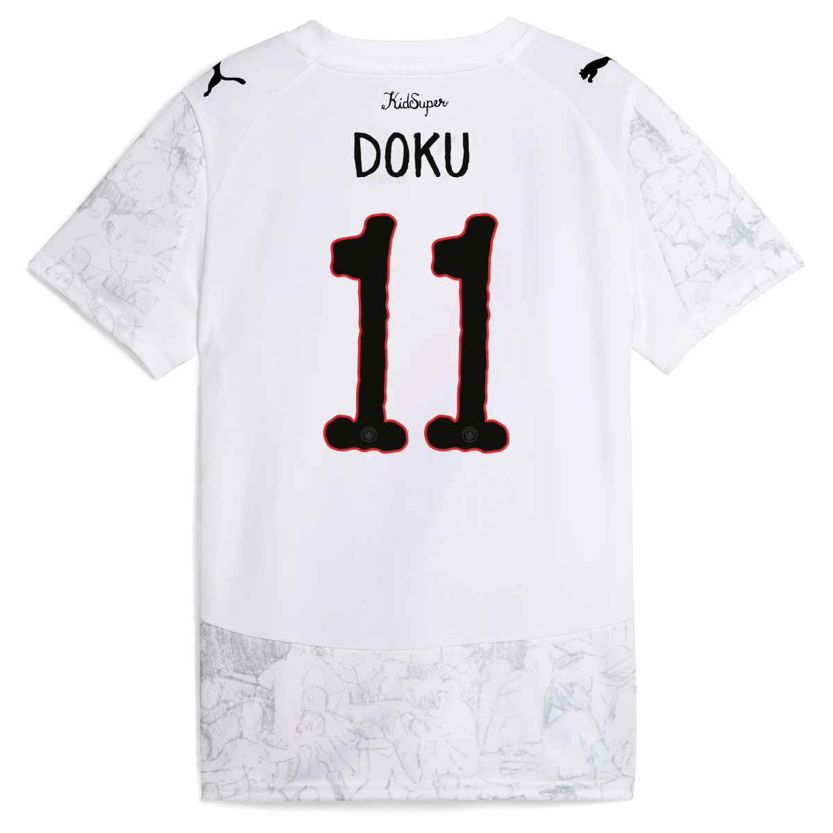 Manchester City kids manchester city kidsuper jersey 202526 with doku 11 printing Collection - ManchesterCitystore.com