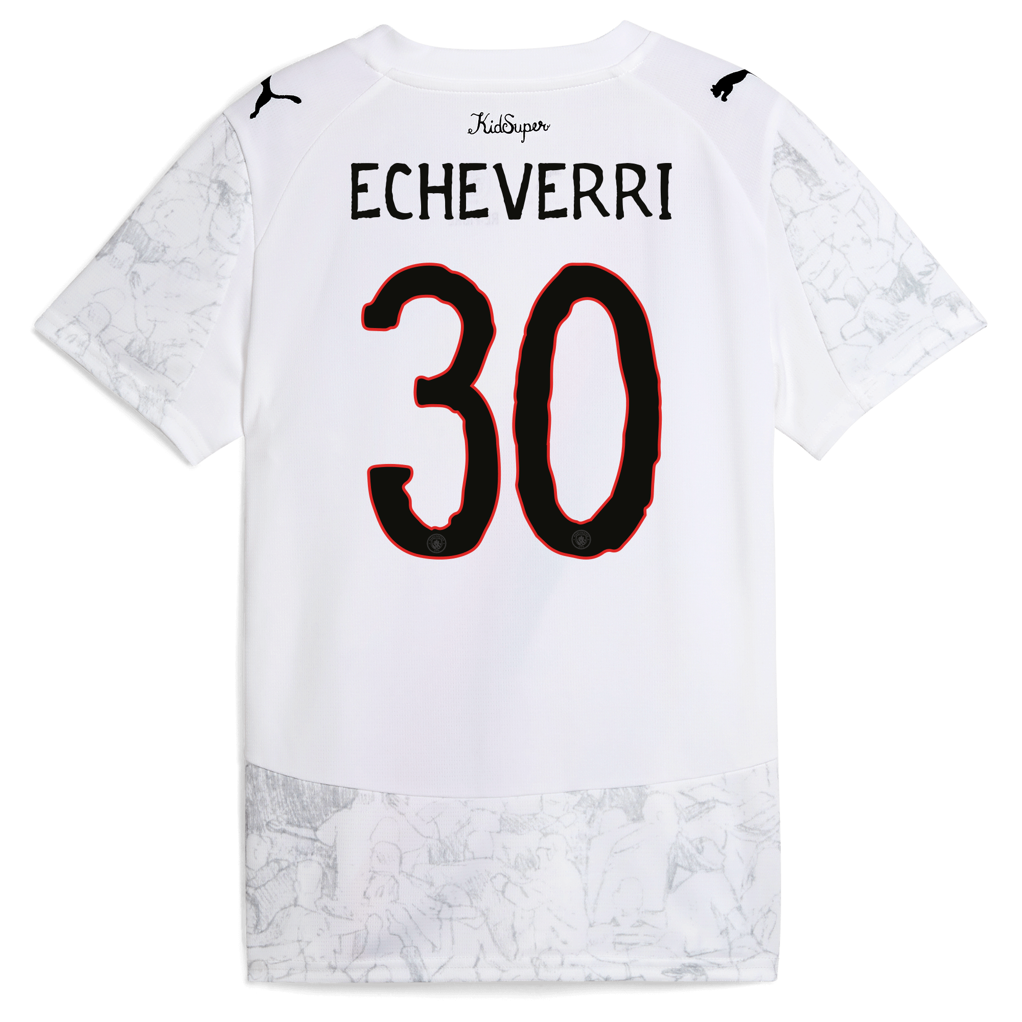 Manchester City kids manchester city kidsuper jersey 202526 with echeverri 30 printing Collection - ManchesterCitystore.com