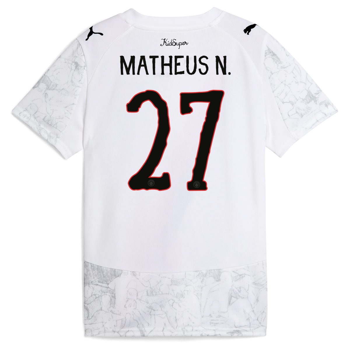Manchester City kids manchester city kidsuper jersey 202526 with matheus n. 27 printing Collection - ManchesterCitystore.com