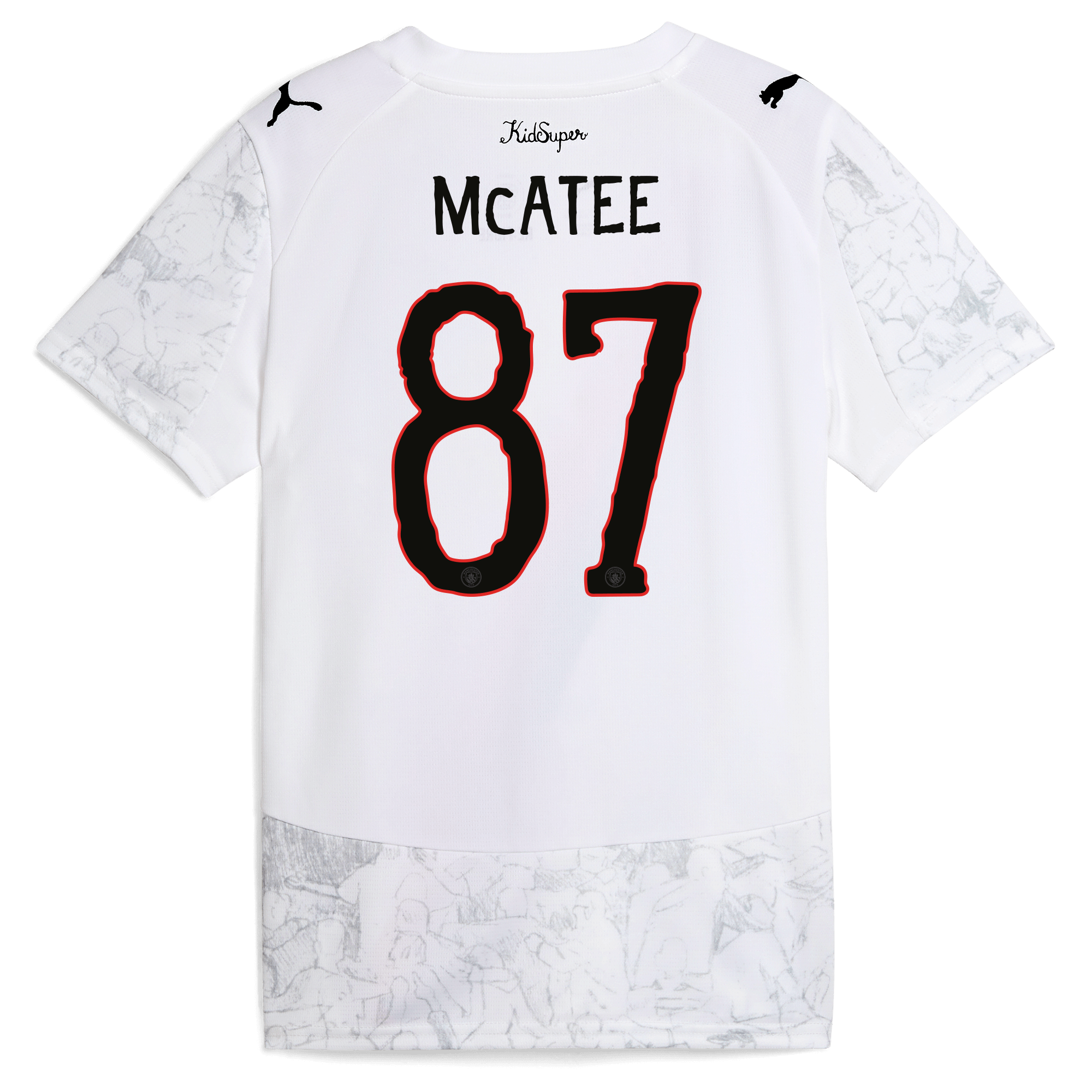 Manchester City kids manchester city kidsuper jersey 202526 with mcatee 87 printing Collection - ManchesterCitystore.com