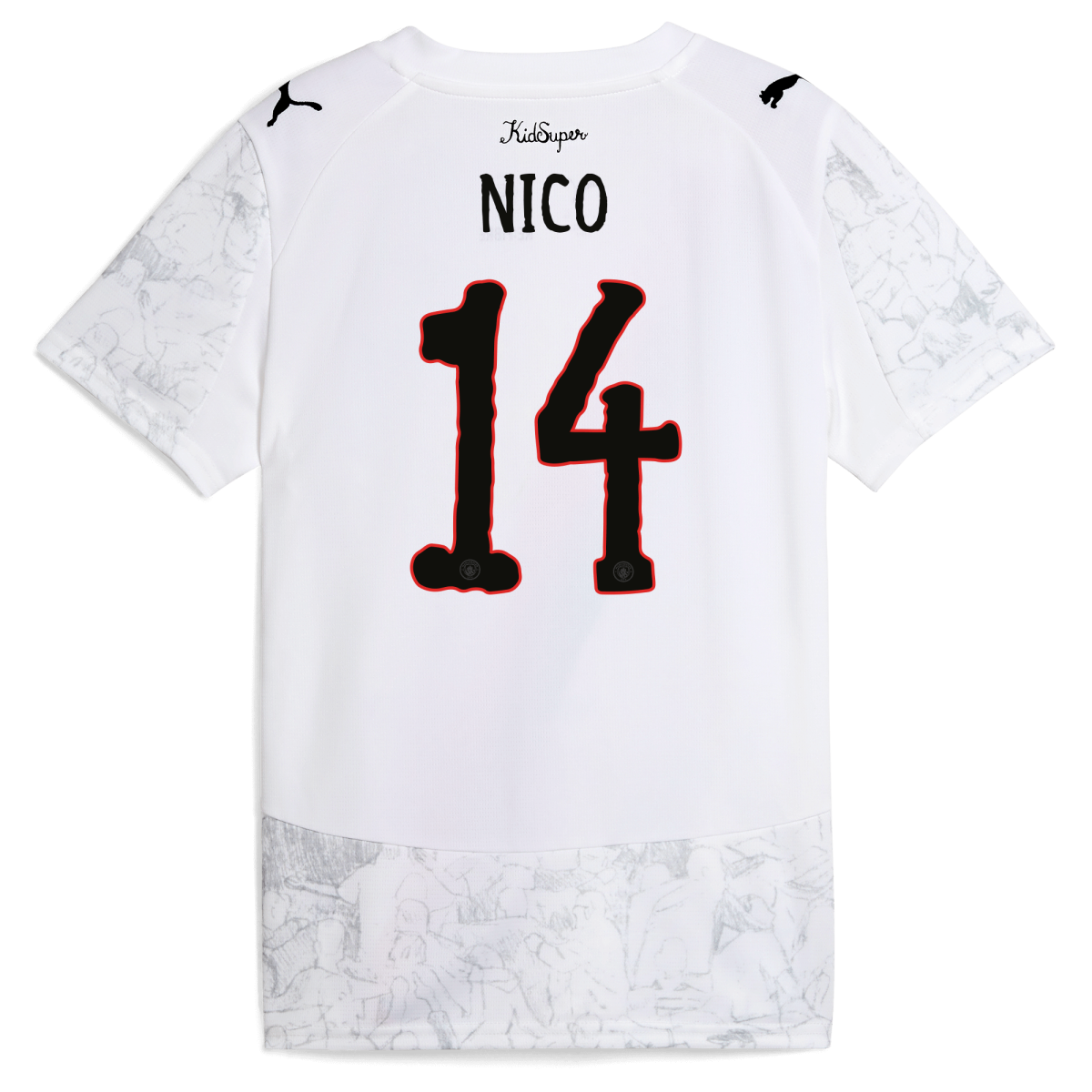 Manchester City kids manchester city kidsuper jersey 202526 with nico 14 printing Collection - ManchesterCitystore.com