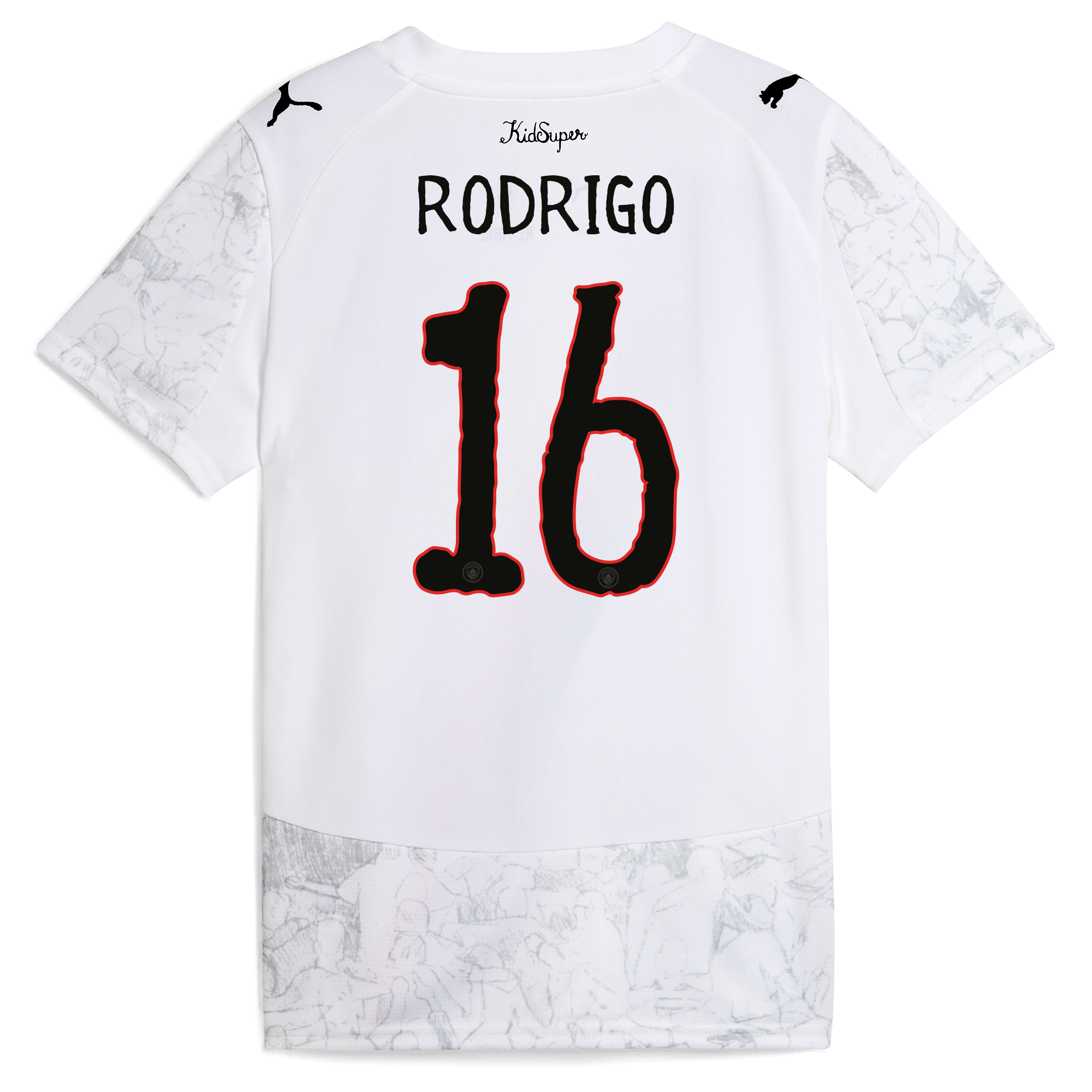 Manchester City kids manchester city kidsuper jersey 202526 with rodrigo 16 printing Collection - ManchesterCitystore.com