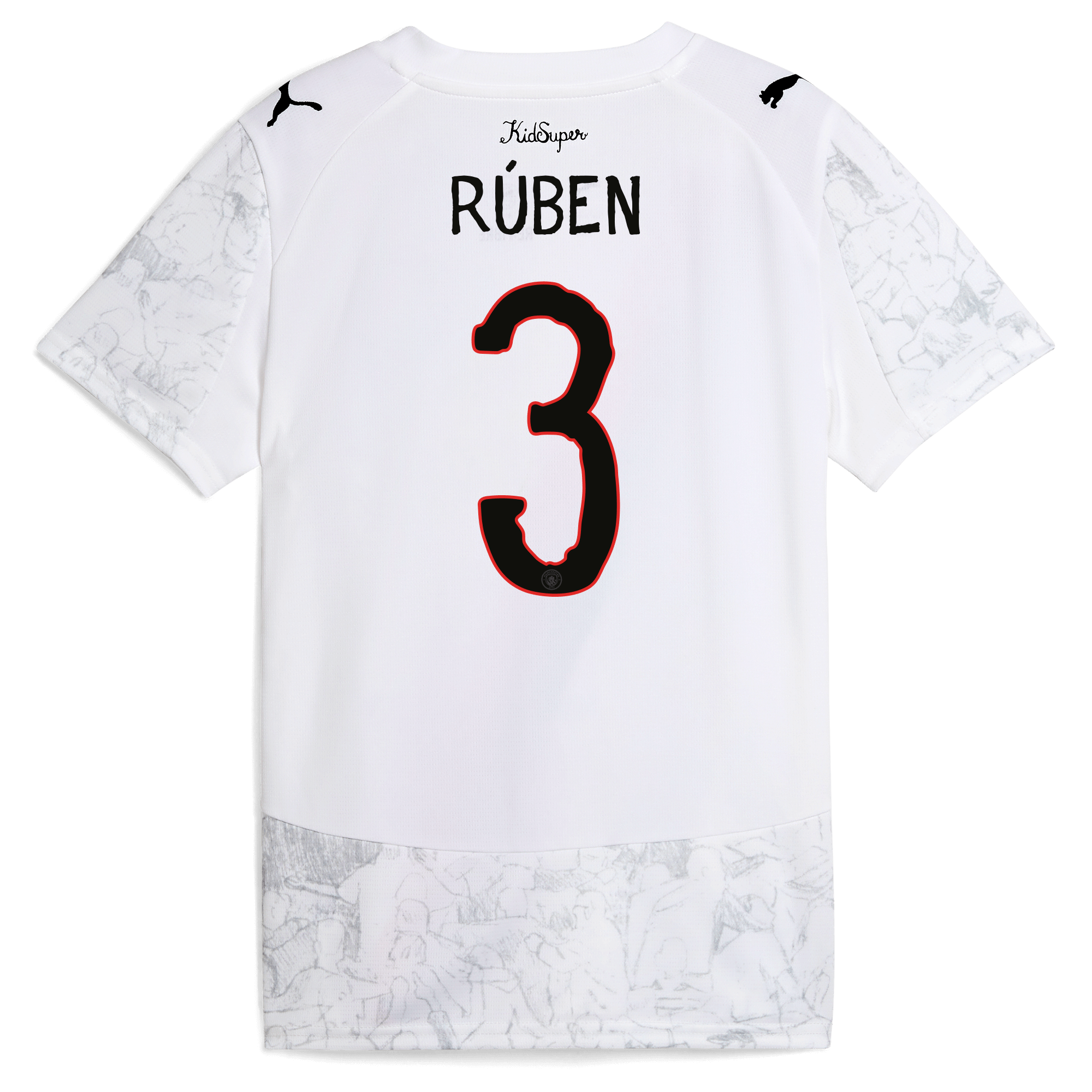 Manchester City kids manchester city kidsuper jersey 202526 with ruben 3 printing Collection - ManchesterCitystore.com