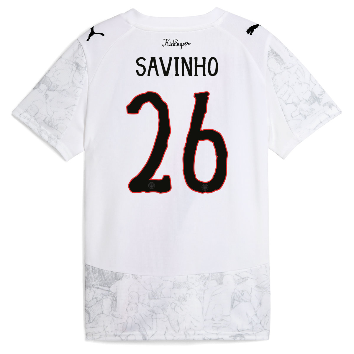 Manchester City kids manchester city kidsuper jersey 202526 with savinho 26 printing Collection - ManchesterCitystore.com