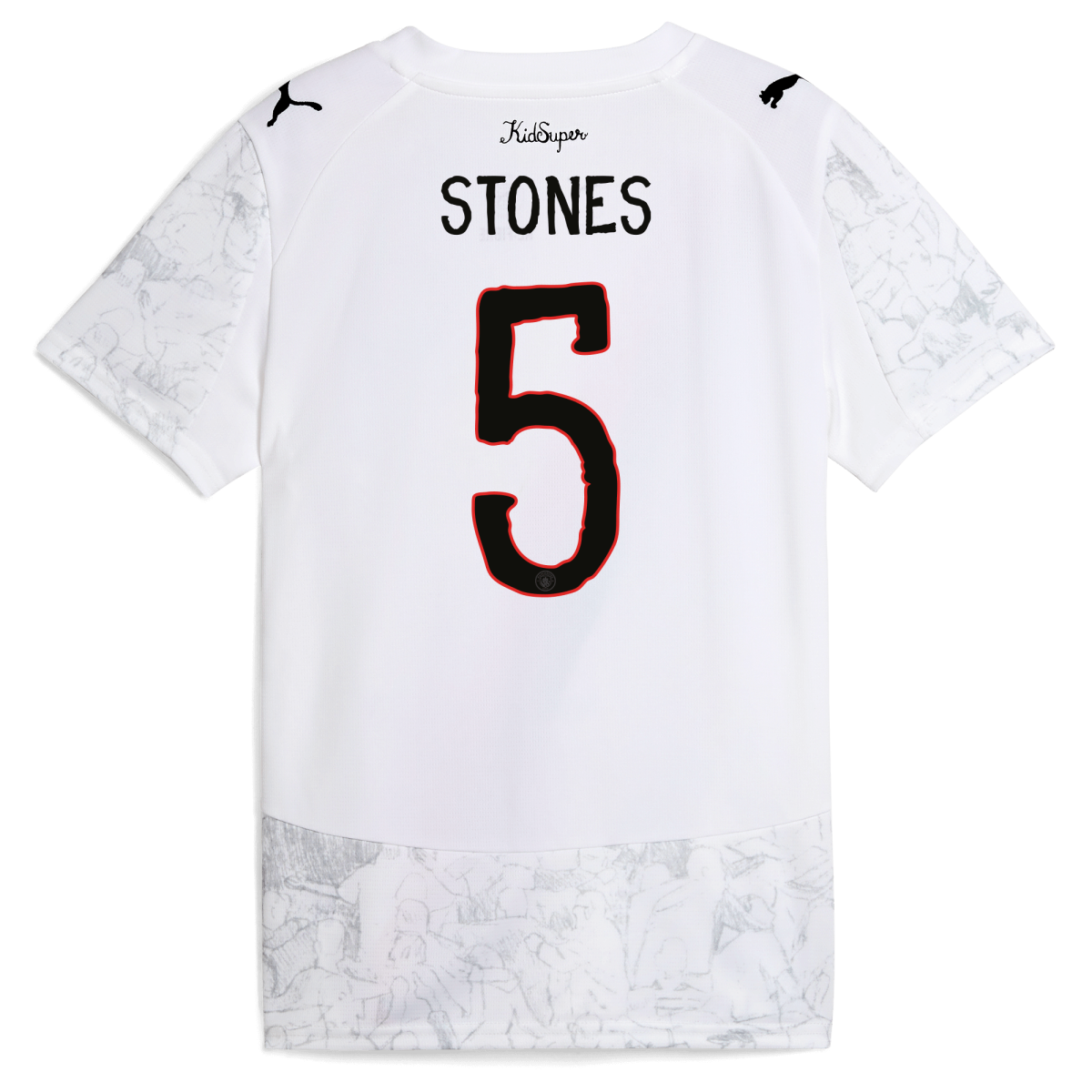 Manchester City kids manchester city kidsuper jersey 202526 with stones 5 printing Collection - ManchesterCitystore.com