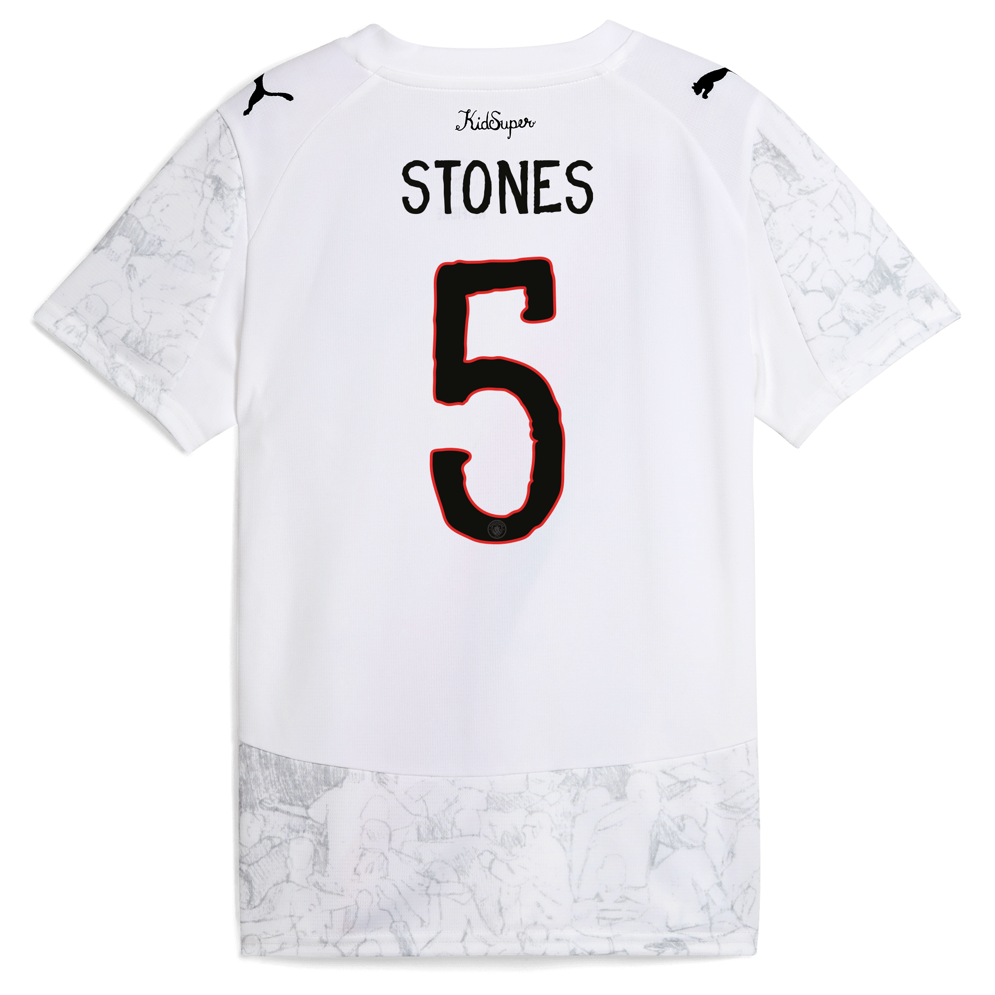 Manchester City kids manchester city kidsuper jersey 202526 with stones 5 printing Collection - ManchesterCitystore.com