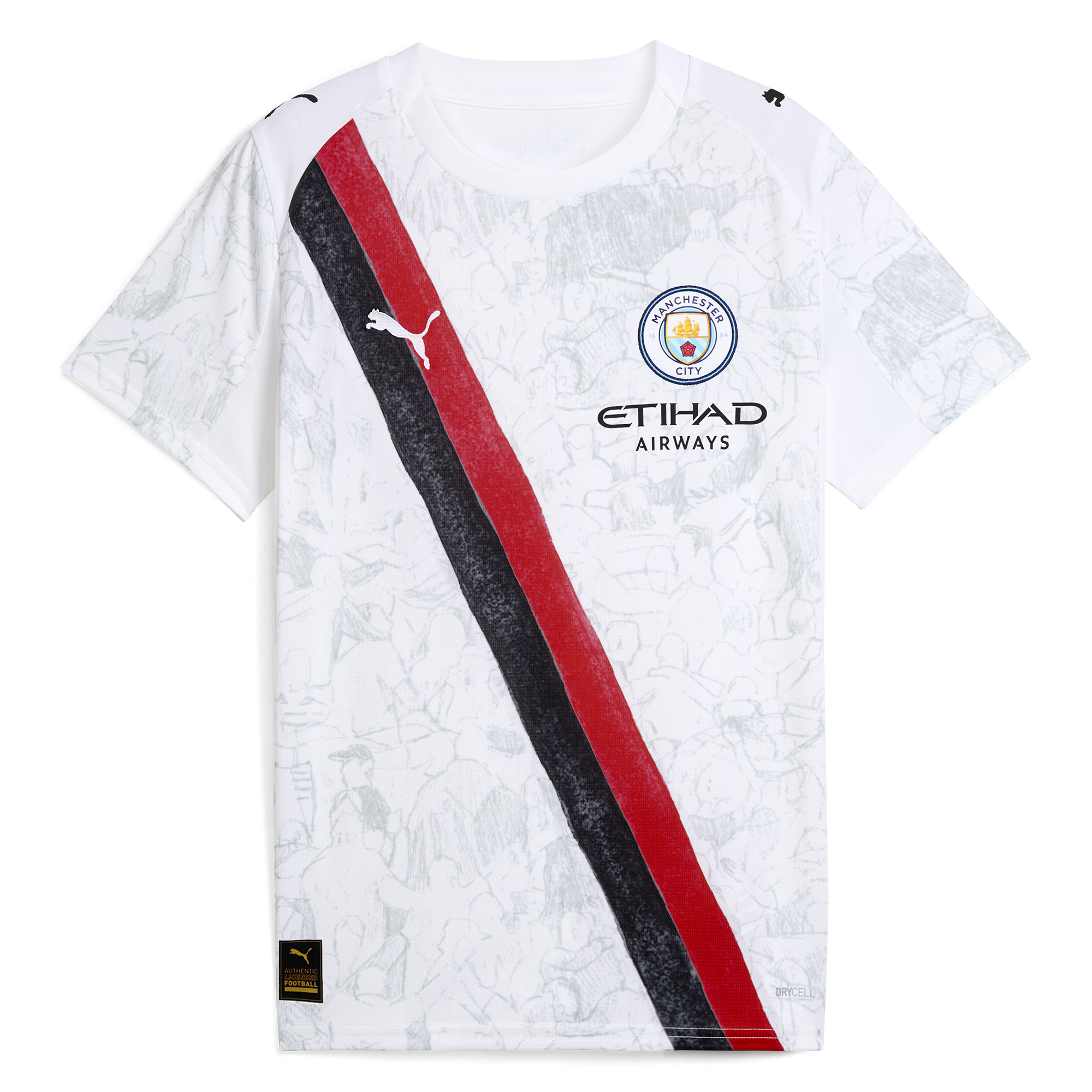 Manchester City kids manchester city kidsuper jersey white 202526 Collection - ManchesterCitystore.com