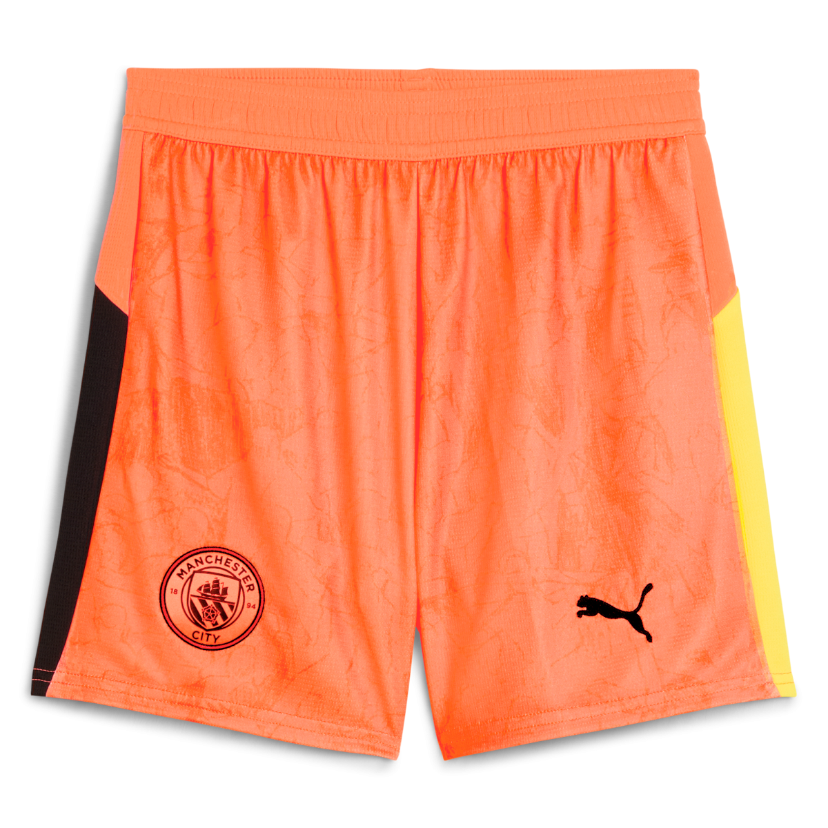 Manchester City kids manchester city kidsuper shorts orange 202526 Collection - ManchesterCitystore.com
