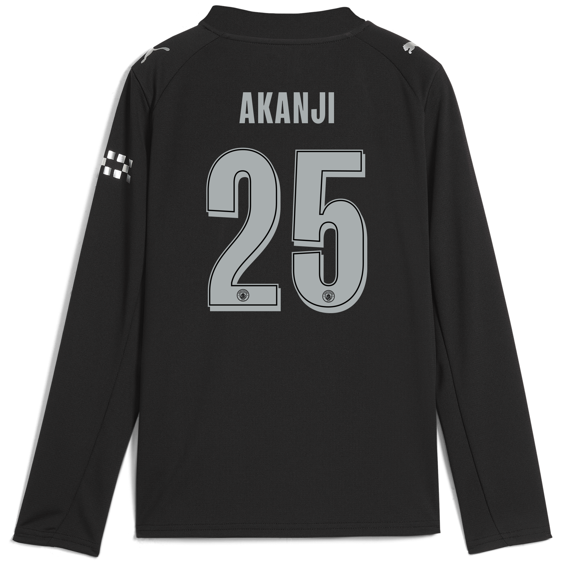 Manchester City kids manchester city man city away jersey 202526 long sleeve with akanji 25 printing Collection - ManchesterCitystore.com