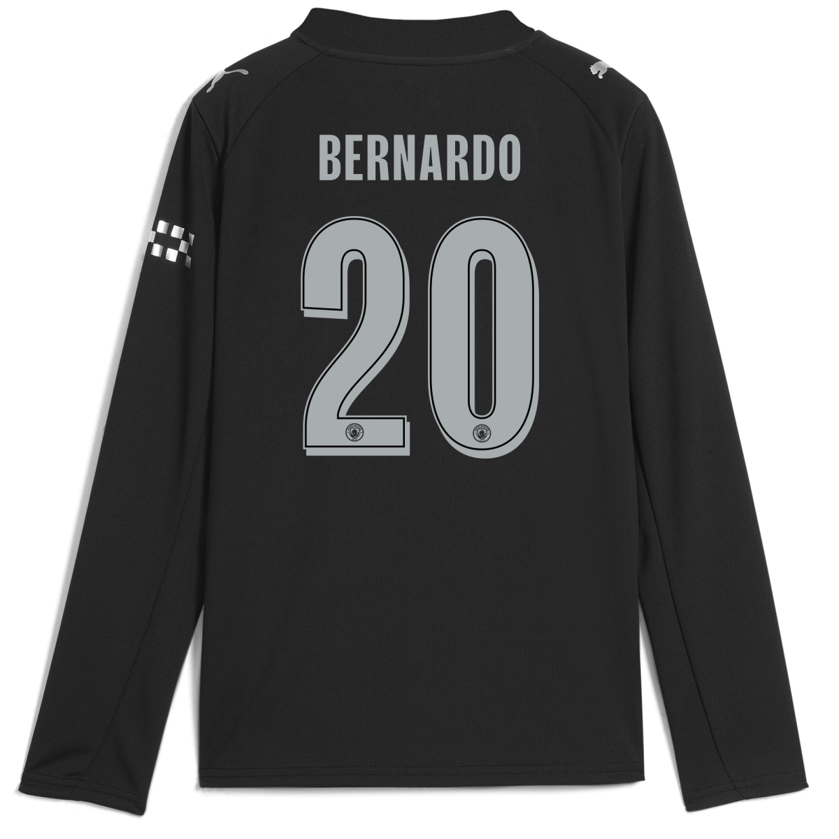 Manchester City kids manchester city man city away jersey 202526 long sleeve with bernardo 20 printing Collection - ManchesterCitystore.com
